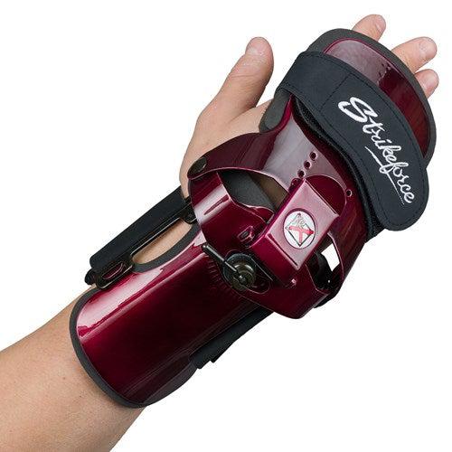 KR Strikeforce Burgundy Pro Rev 2 Left-Handed Wrist Support Brace - Perfect for Gaming, Typing & Carpal Tunnel Relief
