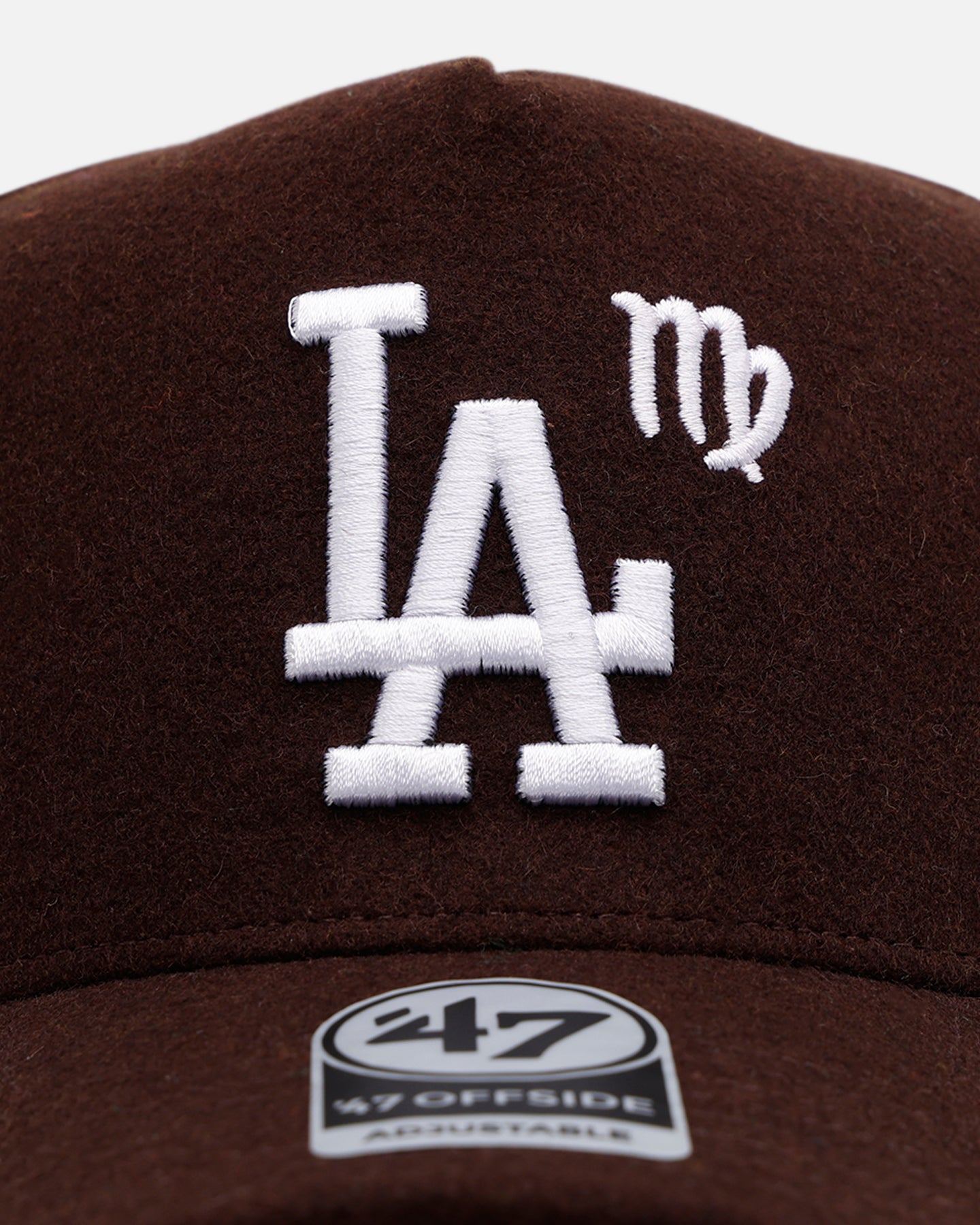 47 Brand Los Angeles Dodgers 'Zodiac' Virgo Snapback Hat - Adjustable Brown Baseball Cap for Men & Women - Perfect for Game Day, Streetwear & Sports Fan Fashion