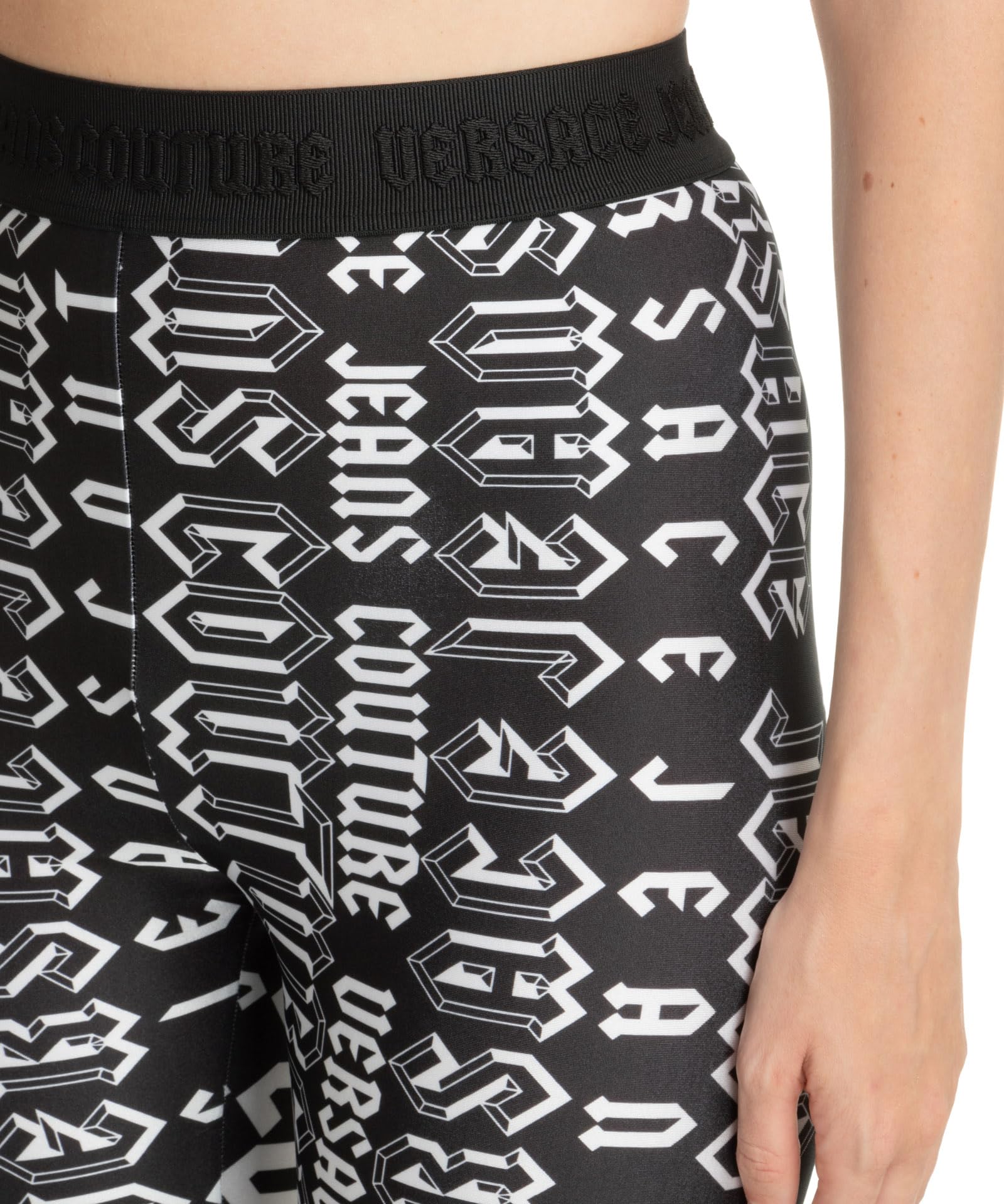 Versace Jeans Couture Women's Multicolor Leggings - High Waisted Stretchy Yoga Pants for Workout & Casual Wear