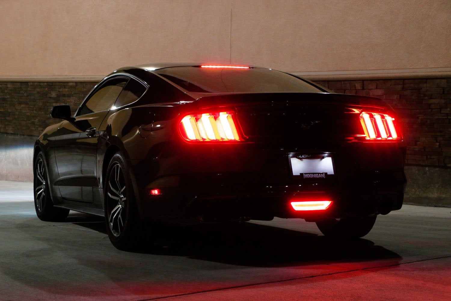 Euro Style 3-in-1 LED Rear Fog Light with Brake & Reverse Light for 2015-2017 Ford Mustang - Enhanced Visibility & Safety for Night Driving & Bad Weather Conditions