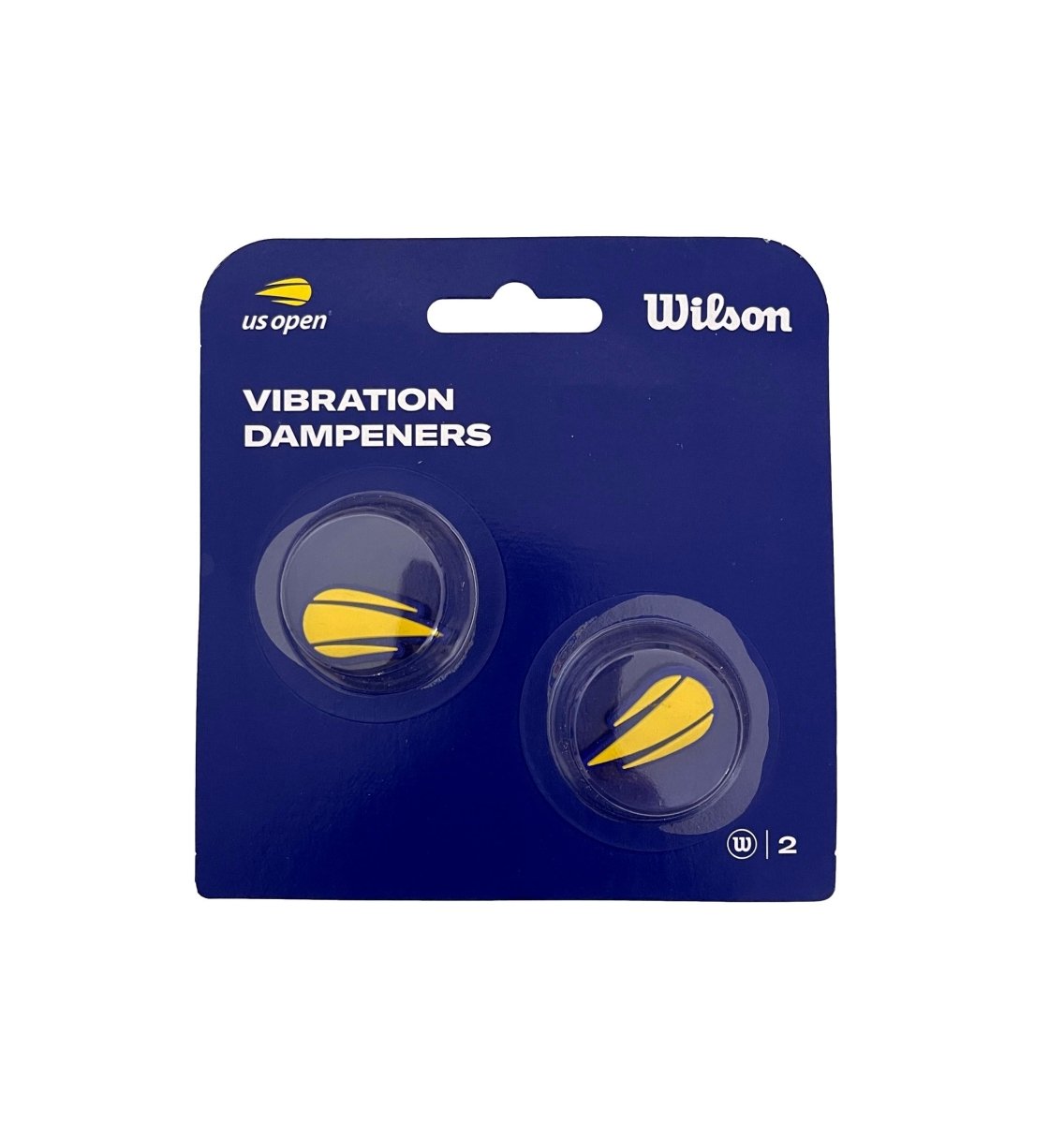 Wilson U.S. Open Vibration Dampeners 2-Pack - Tennis Racket Shock Absorbers for Better Control & Comfort During Play