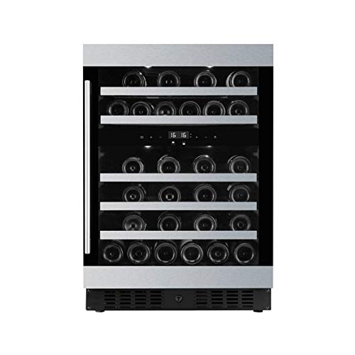 AAVTA LONDON 45 Bottle Dual Zone Wine Cooler Refrigerator - Perfect for Home Bars, Restaurants & Wine Cellars