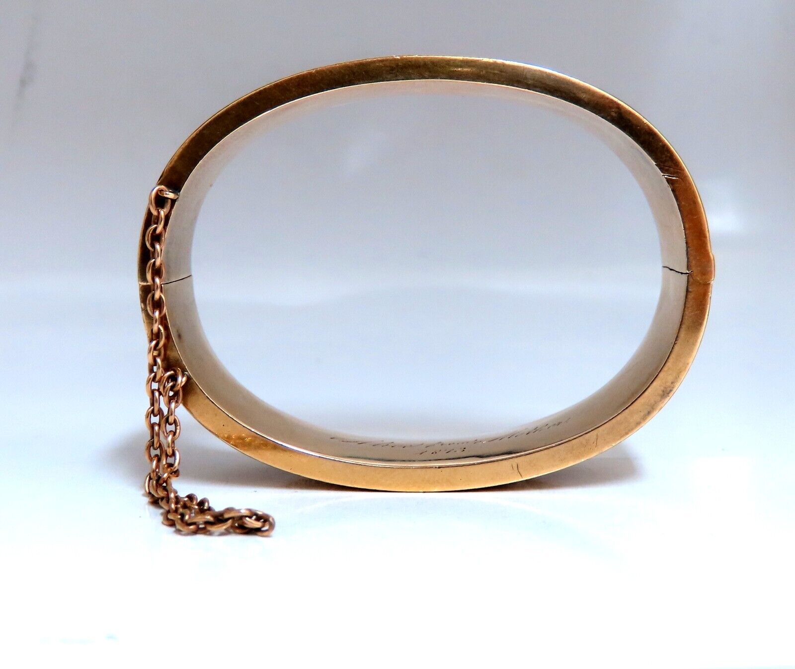Antique 14kt Gold Child's Bangle Bracelet Circa 1873 - Vintage Jewelry for Kids, Special Occasions & Heirloom Gifts