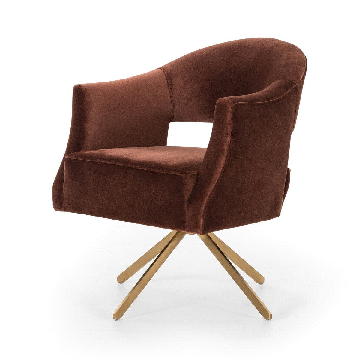 Adeline Desk Chair Surrey Auburn - Ergonomic Office Chair for Home & Work - Comfortable Computer Chair with Adjustable Height for Study, Gaming, and Workspace