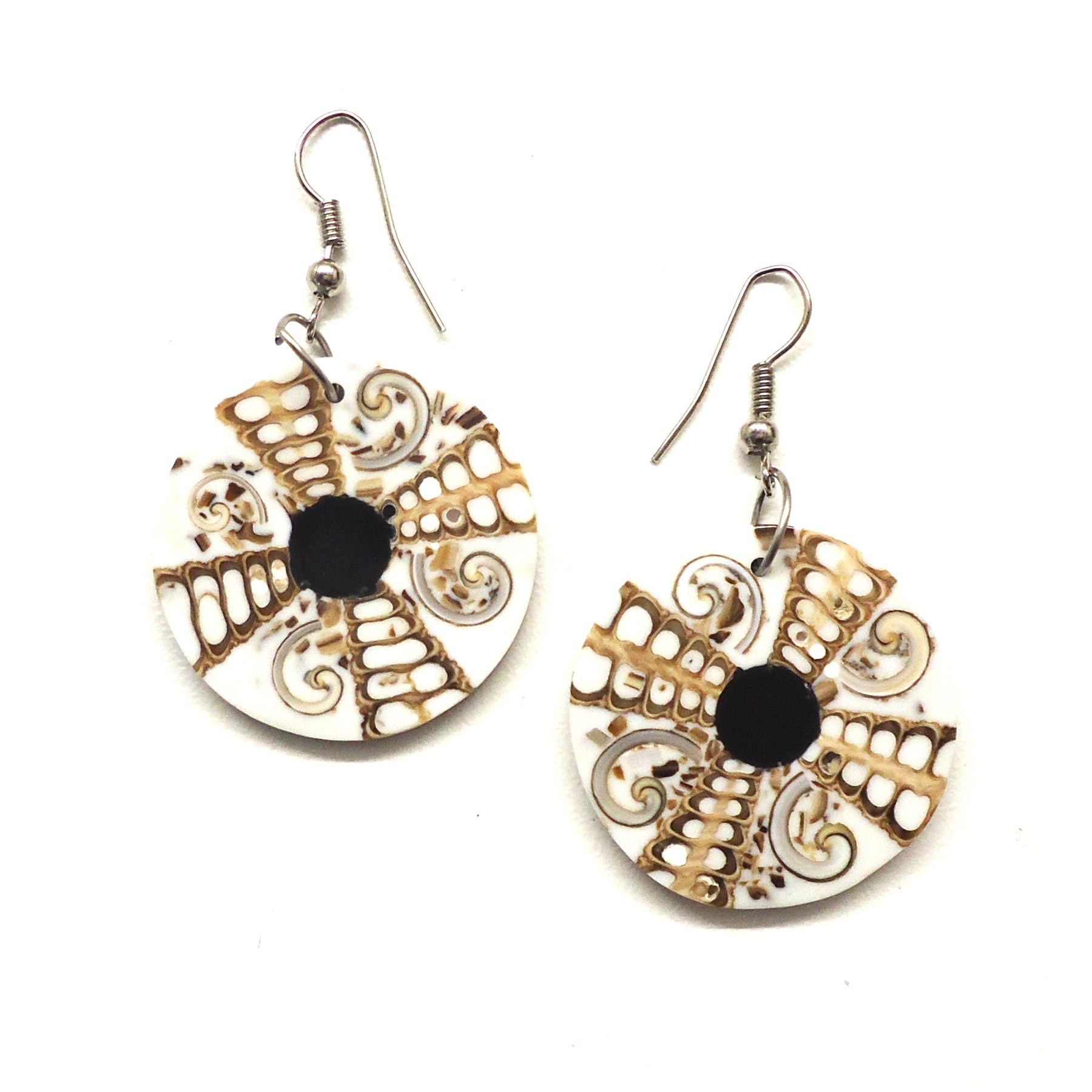 Exquisite Round Shell Earrings for Women - Handmade Boho Beach Jewelry - Perfect for Summer Vacations, Weddings & Casual Outings