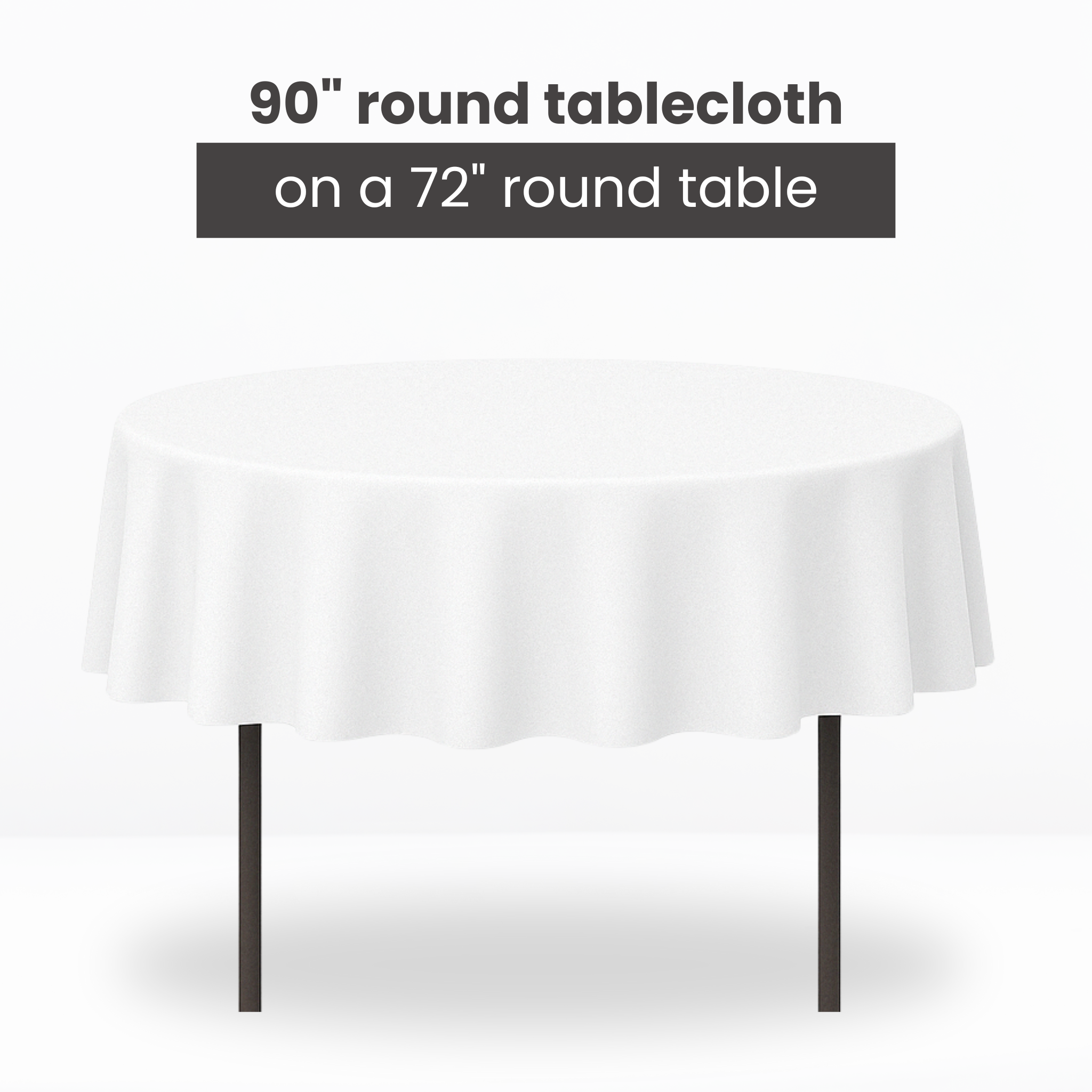 Premium Polyester 90 Inch Round Tablecloth - Sage Green Waterproof Table Cover for Dining, Wedding, Party & Outdoor Events