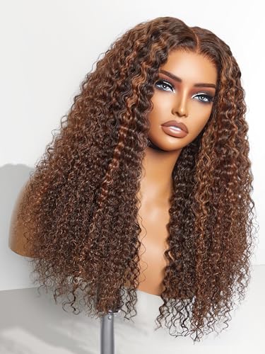 Mix Copper Brown｜Deep Wave｜5x5 Middle Parted