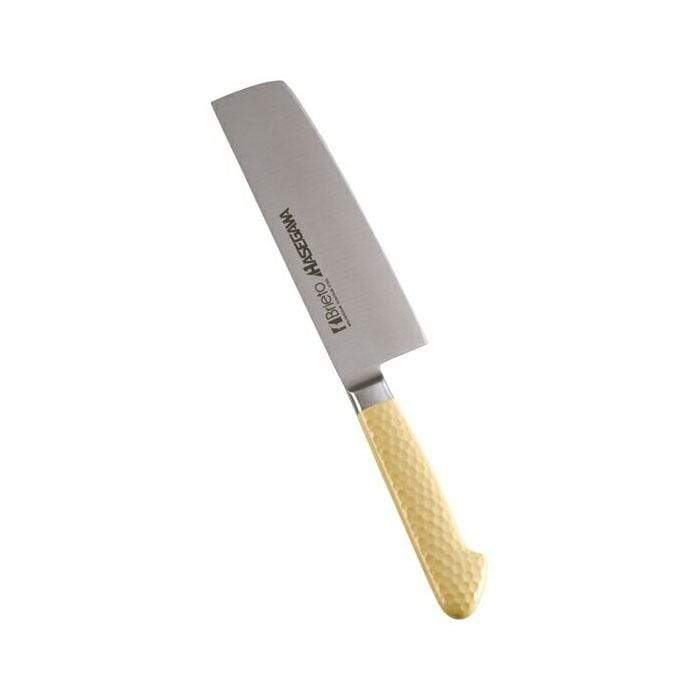 Premium Hasegawa Stainless Steel Nakiri Knife - Japanese Vegetable Knife with Antibacterial Coating | Professional Chef Knife for Chopping, Slicing Vegetables & Herbs | Ideal for Home Kitchen & Restaurant Use