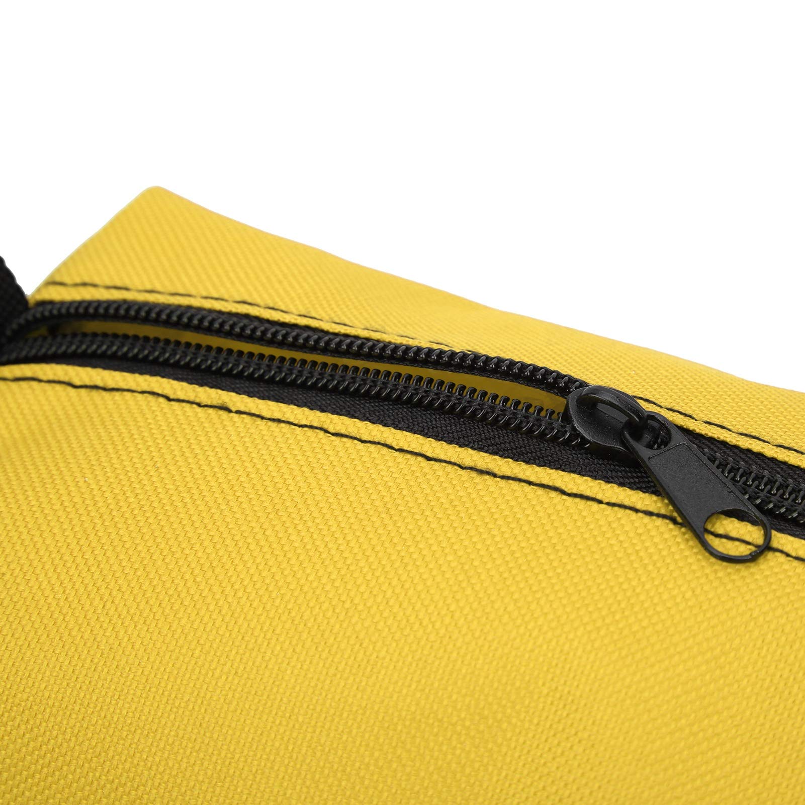 2Pcs 9.8x3.3x2.8in Small Tool Bag with Wristband - Durable Multi-Pocket Tool Pouch Organizer for Screwdrivers, Pliers, Nut Drivers - Portable Tool Storage for Electricians, Mechanics & DIY Projects (Yellow)