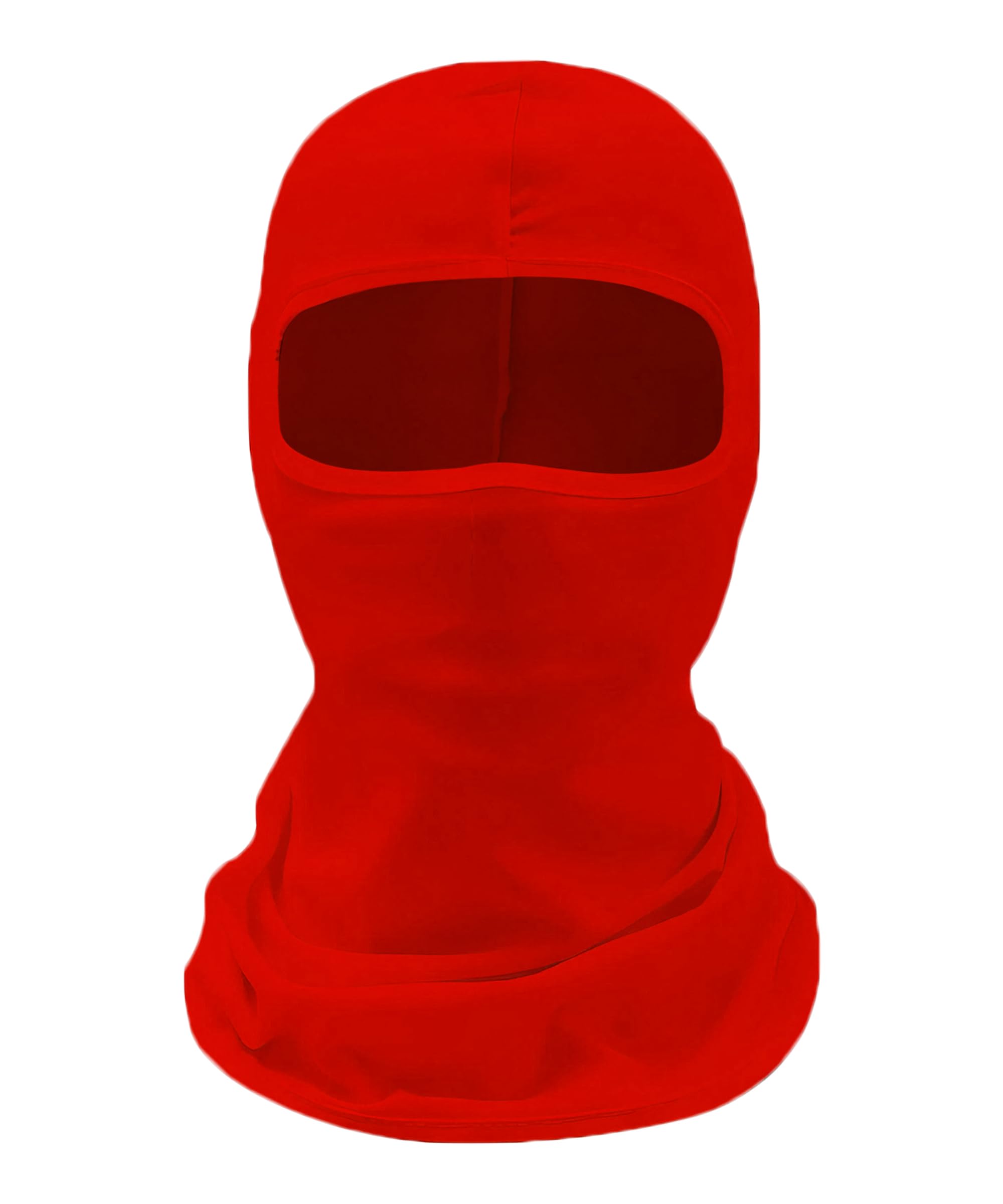 Breathable Stretchable Balaclava Face Mask for Men & Women - Cold Weather Ski Mask, Motorcycle Riding & Snowboarding Gear - Winter Face Cover (Red) - Perfect for Outdoor Sports, Skiing, Cycling & Winter Commuting