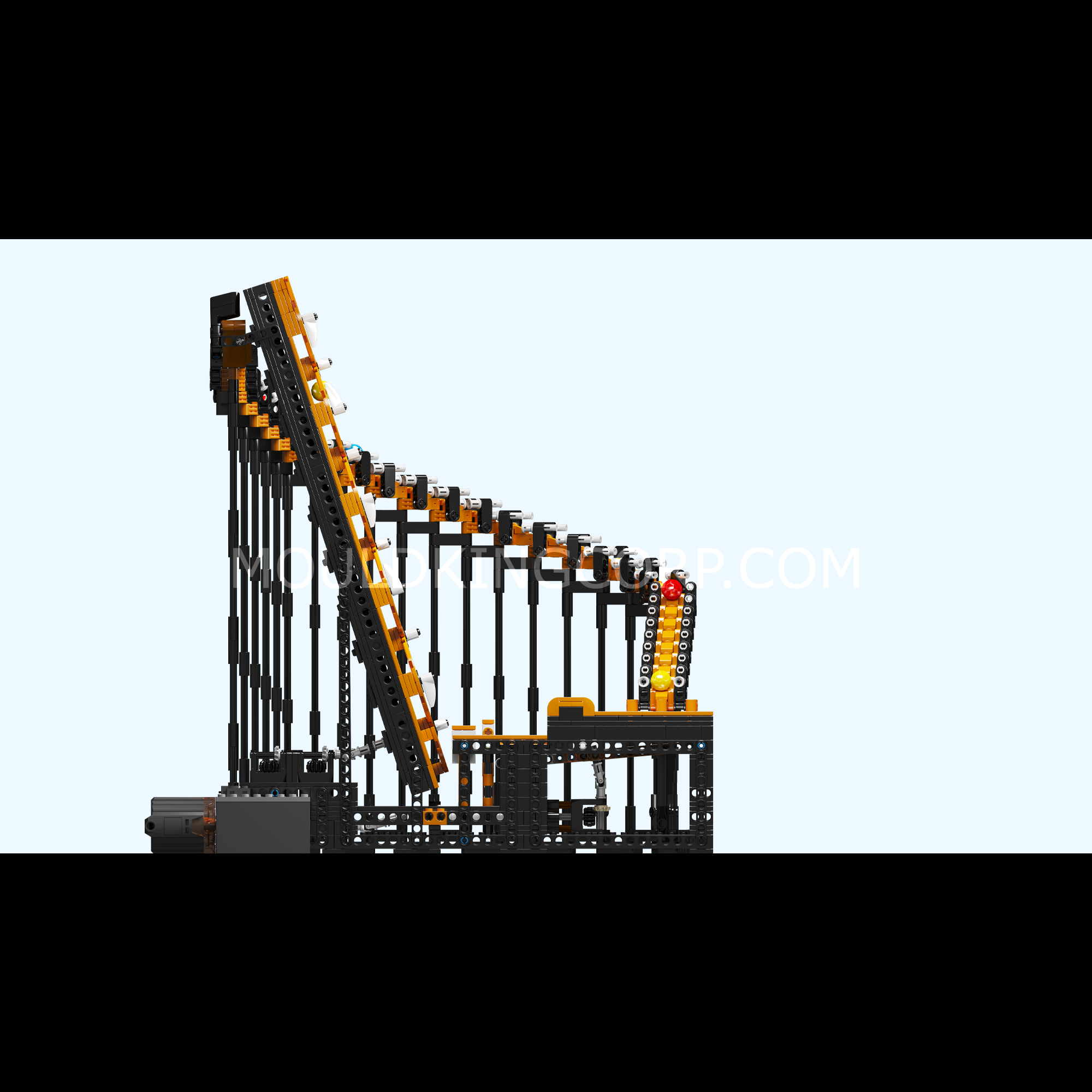 Mould King 26008 GBC Harp Track Building Set - 1,547 Piece Construction Toy for Kids & Adults | Creative STEM Educational Building Blocks for Train Enthusiasts | Perfect for Birthday Gifts & DIY Model Train Scenes