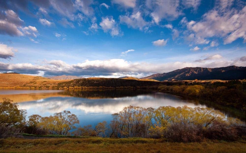 500 Piece Wooden Jigsaw Puzzle for Adults - Challenging DIY Puzzle with Lake Hayes Scenery - Perfect for Family Game Night, Stress Relief & Home Decor Gifts