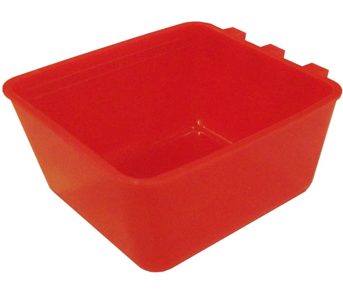 12oz Square Feeder & Water Drinker for Small Pets - Durable Cage Cup for Birds, Hamsters, Guinea Pigs - Perfect for Treats, Food & Water - Ideal for Cages, Aviaries & Small Animal Habitats