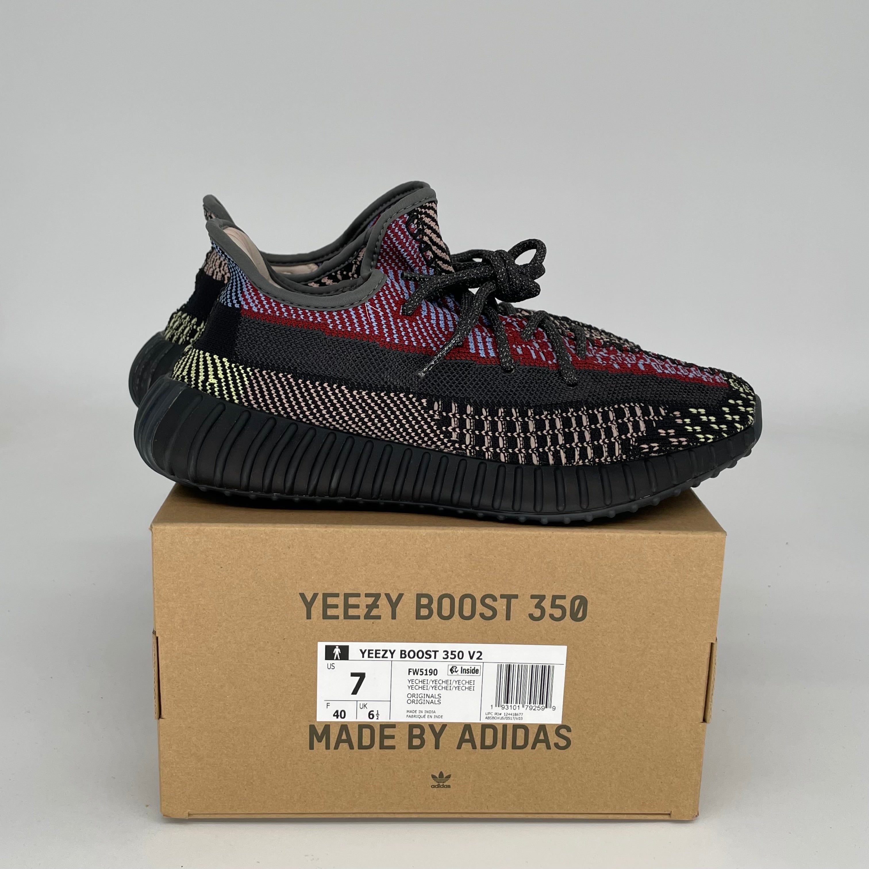 Adidas Yeezy Boost 350 V2 Yecheil NR - Men's Size 7 (FQ5190) | Comfortable Running Shoes for Gym, Jogging & Casual Wear