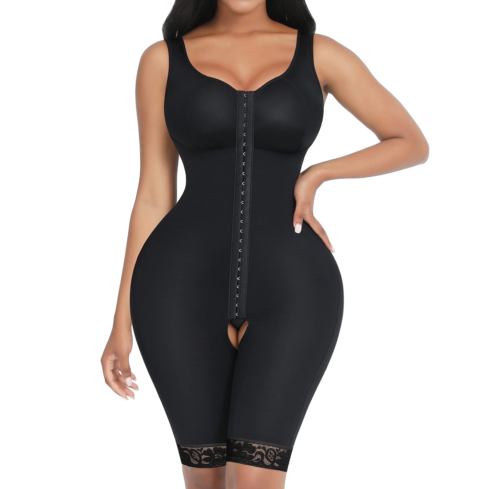FeelinGirl Women's Shapewear - Tummy Control Full Body Shaper with Butt Lifting & Thigh Slimming - Seamless Bodysuit for Everyday Wear - Perfect for Work, Special Occasions and Postpartum Recovery