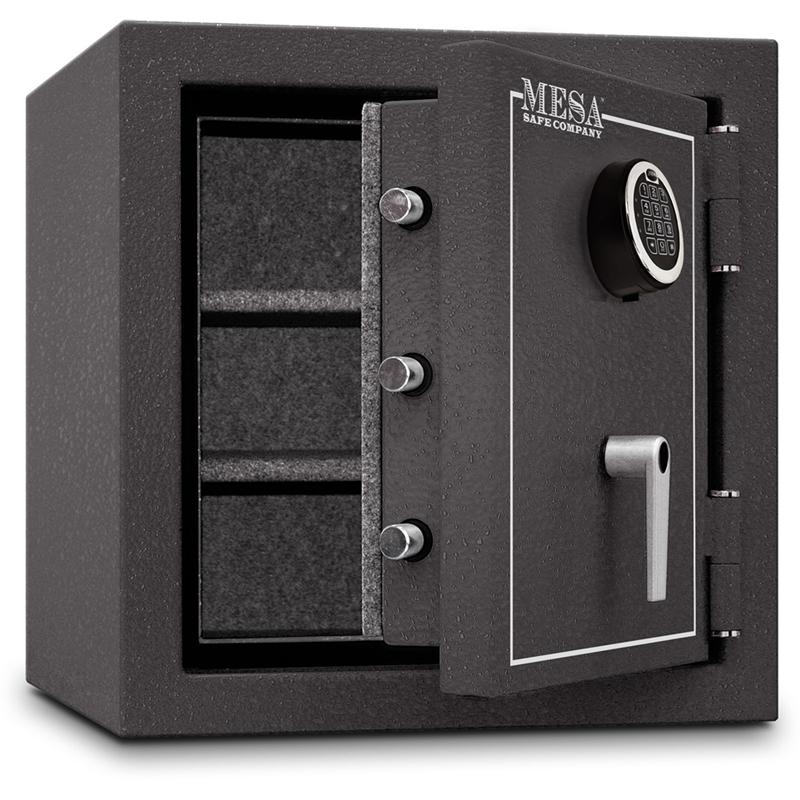MBF2020E Burglary & Fire Proof Safe with Electronic Lock - Home & Office Security for Cash, Documents & Valuables Protection
