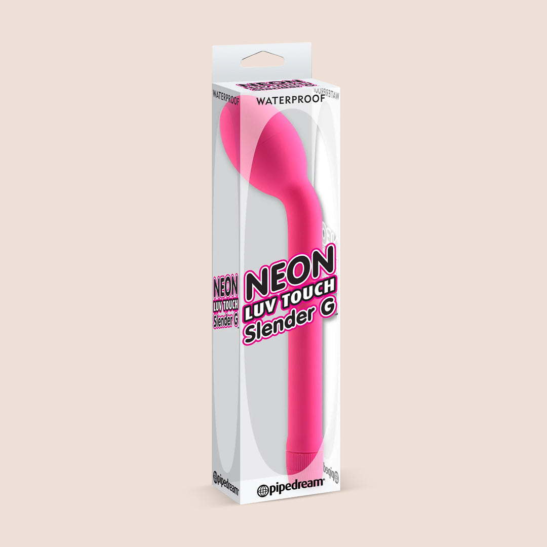 Neon Luv Touch Slender G - Multi-Speed G-Spot Vibrator for Women | Rechargeable Waterproof Silicone Massager | Perfect for Couples Play & Solo Pleasure