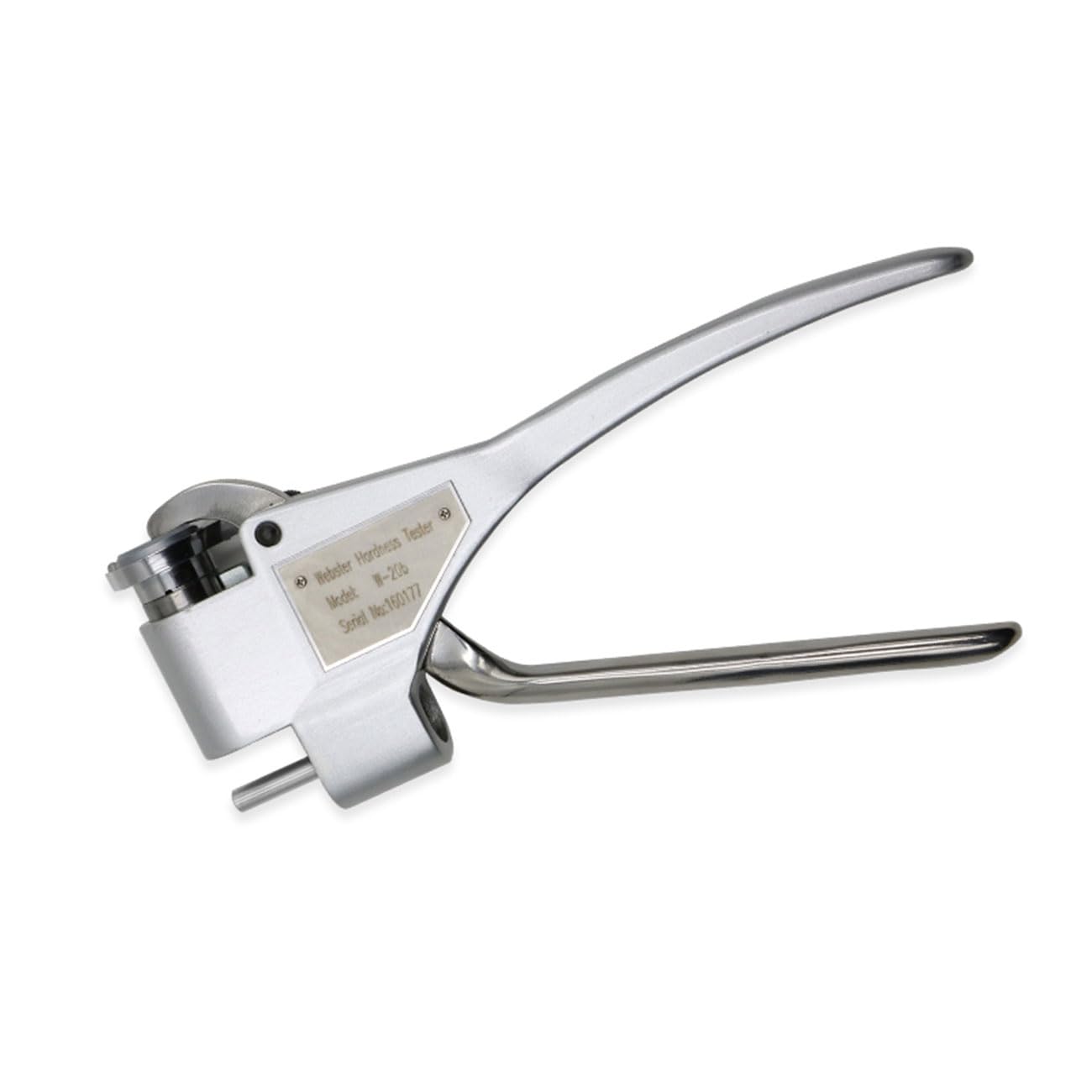 Webster Hardness Tester W-20B (25-110 HRE) for Aluminum Alloy Testing - Measures 0.6~8mm Thickness & 6mm+ Inner Diameter - Ideal for Metal Quality Control in Automotive & Aerospace Industries