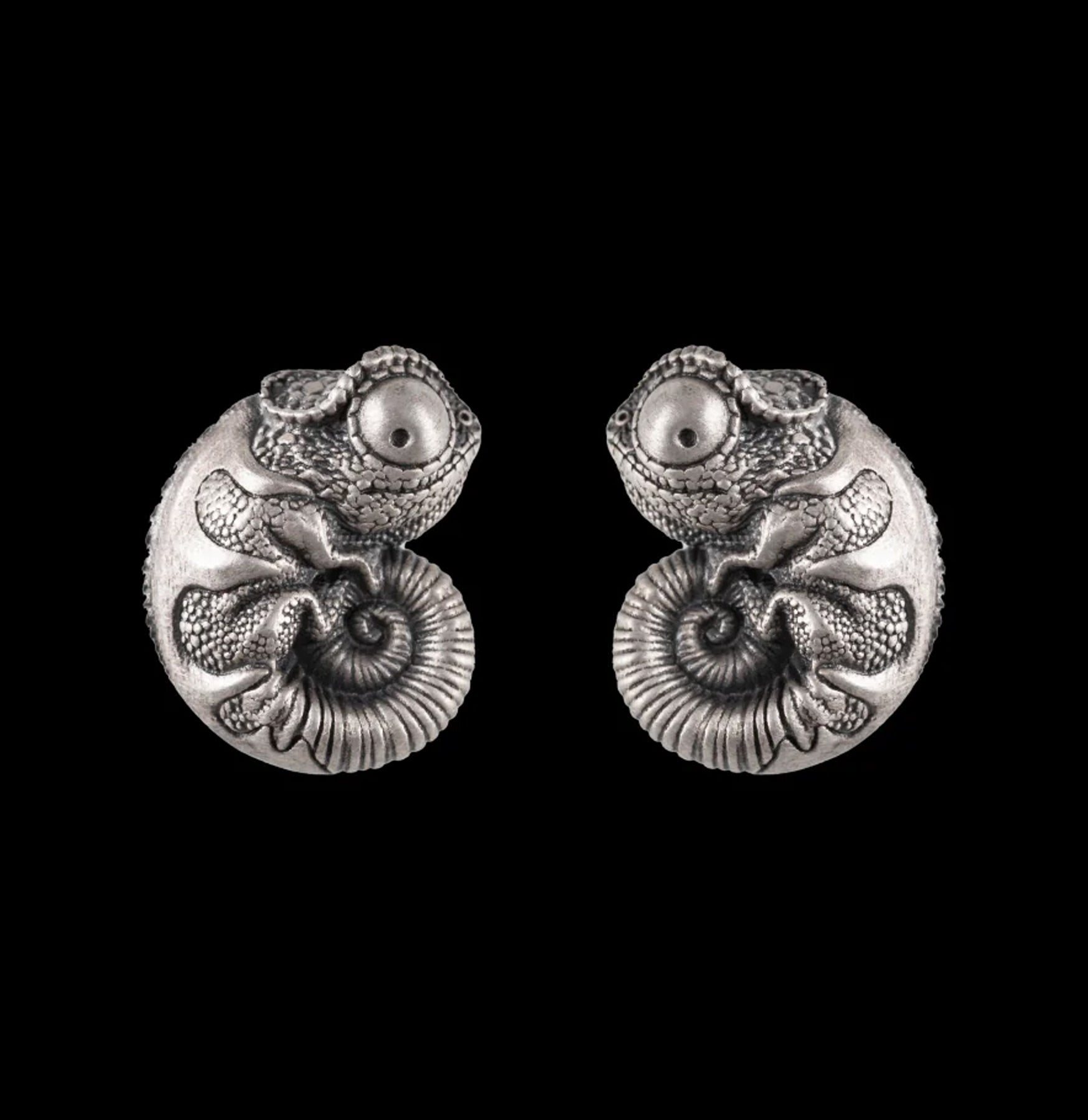 Oxidized Silver Chameleon Stud Earrings for Women | Unique Color Changing Jewelry | Perfect for Parties, Weddings & Everyday Wear