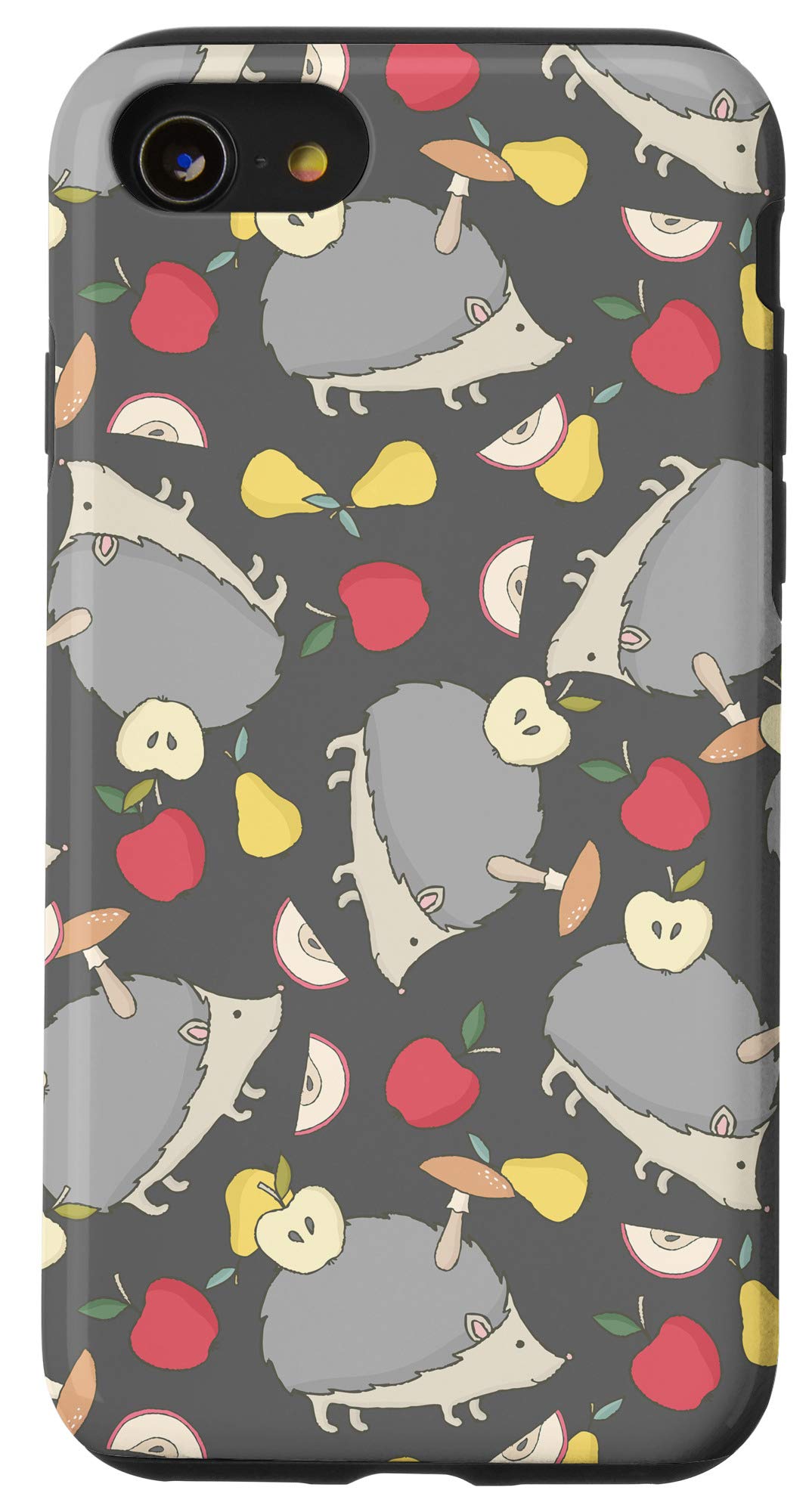 iPhone SE (2020) / 7 / 8 Protective Case with Hedgehog Wildlife Nature Pattern - Durable Slim Fit Cover for Everyday Use & Outdoor Adventures