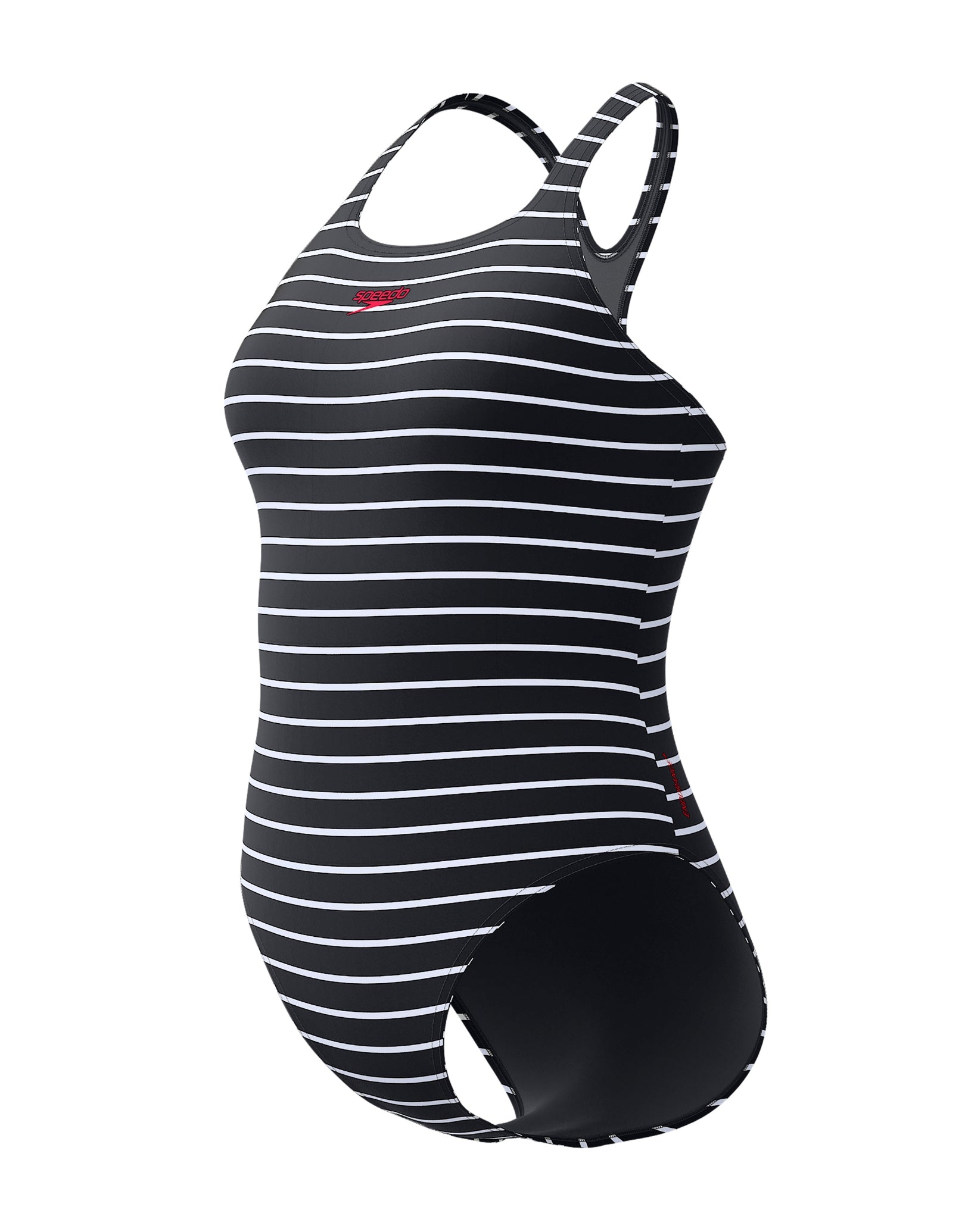 Endurance+ Printed Medalist Swimsuit for Women - High Performance Competition Swimwear in Black/White - Perfect for Swimming, Diving, and Water Sports