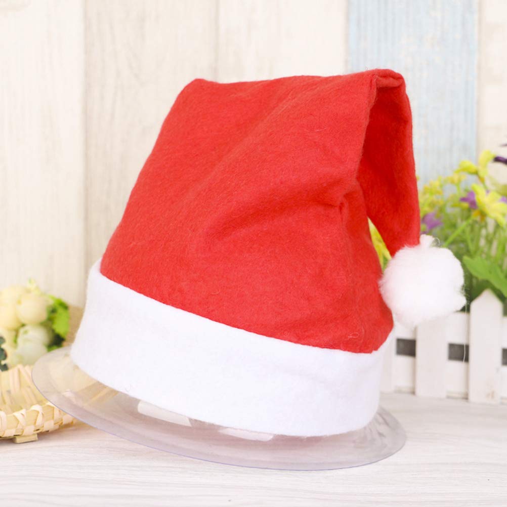 12 Pack Novelty Christmas Santa Hats for Kids - Long Red Santa Hat with White Fur Trim, Bulk Holiday Party Hats for Christmas Celebrations, School Plays, Family Gatherings & Festive Photo Shoots
