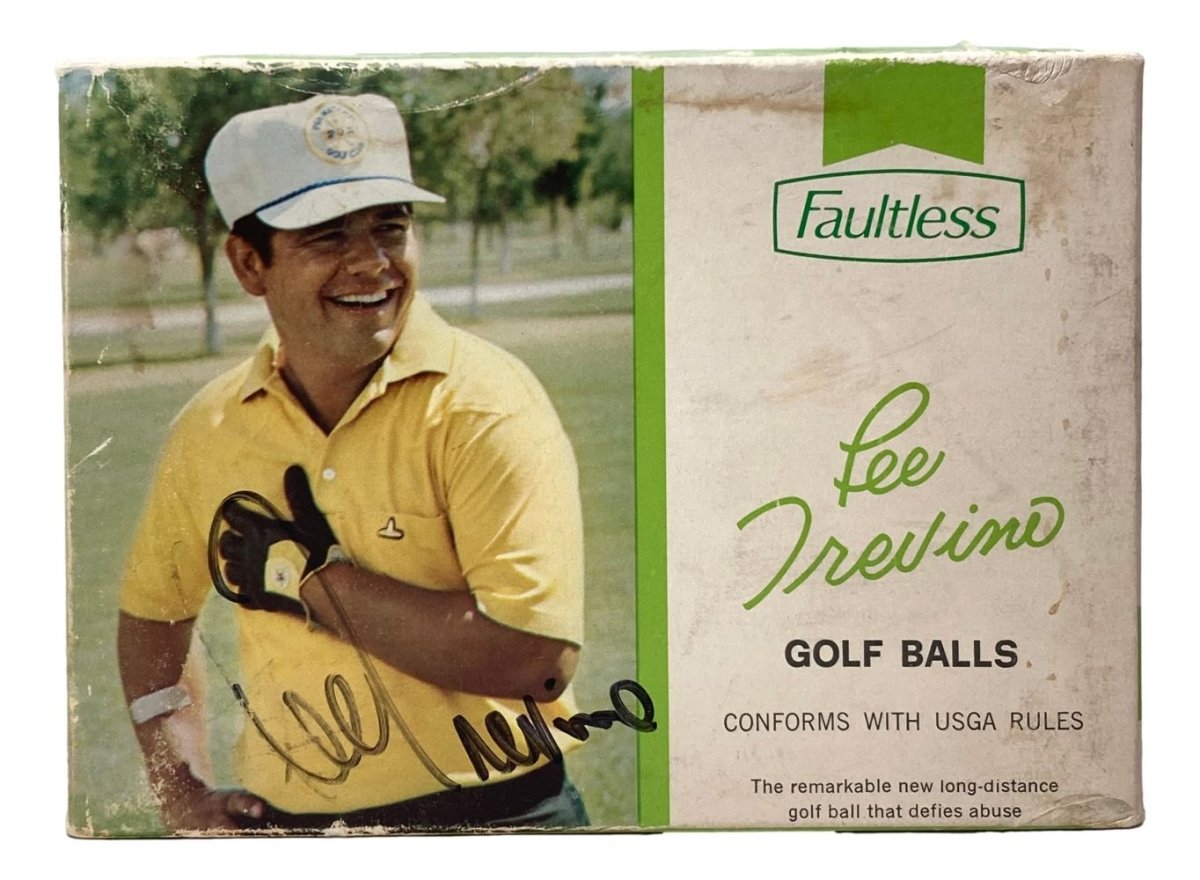 Lee Trevino Autographed Faultless Golf Balls Collection - Limited Edition Signed Memorabilia for Golf Enthusiasts | Perfect for Display, Collecting, and Gifting