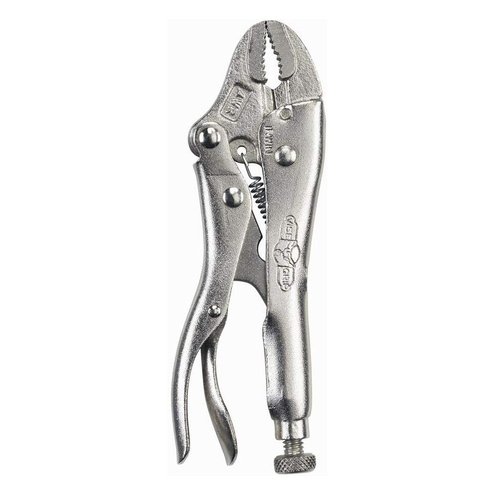 IRWIN 1002L3 4WR Original Curved Jaw Locking Pliers with Wire Cutter - Heavy Duty Clamp Tool for Welding, Plumbing & DIY Projects