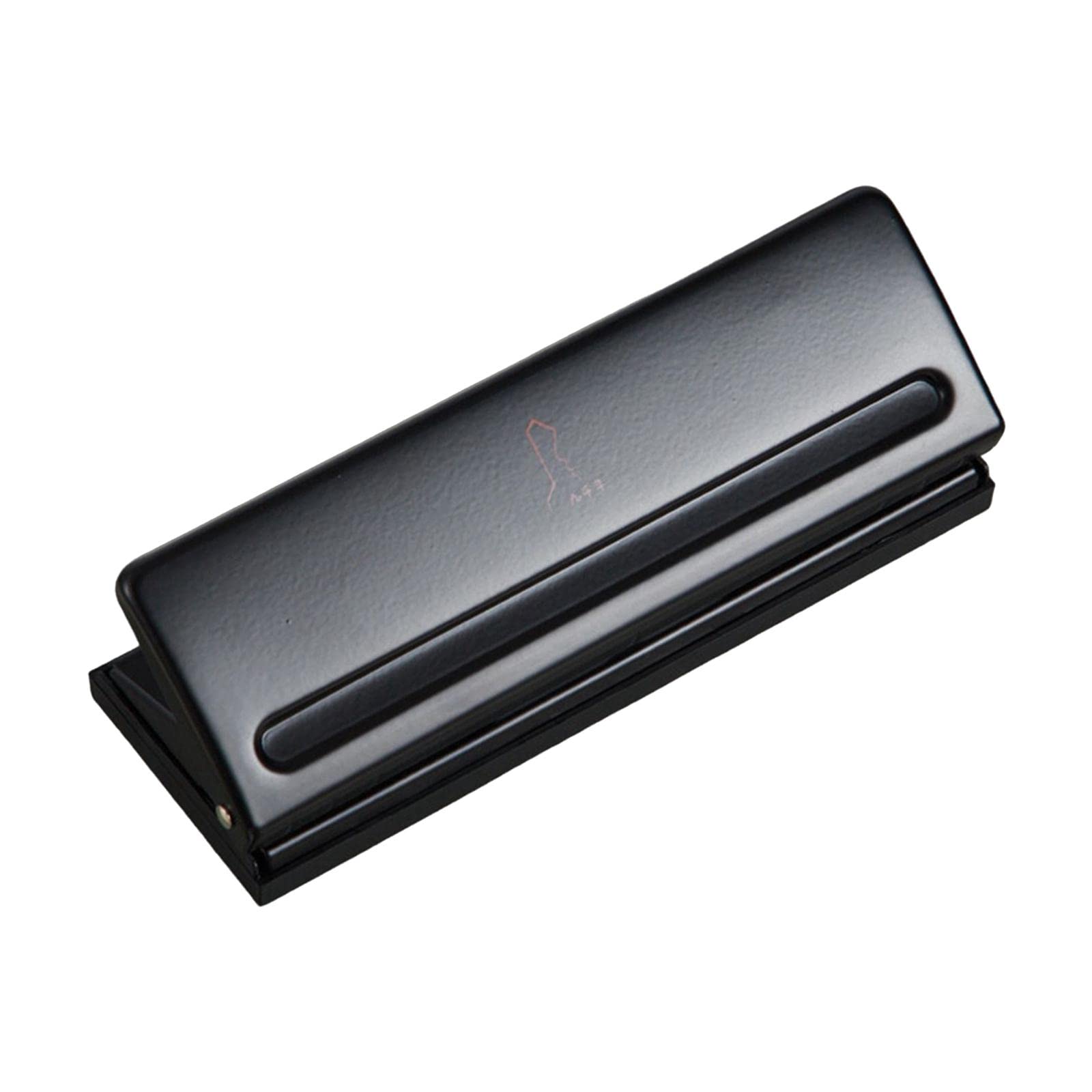 Yiju 6-Hole Desktop Paper Punch - Adjustable Precision Hole Puncher for 8 Sheets, Portable Office & DIY Stationery (Black) | Perfect for Document Organization, Craft Projects & School Supplies