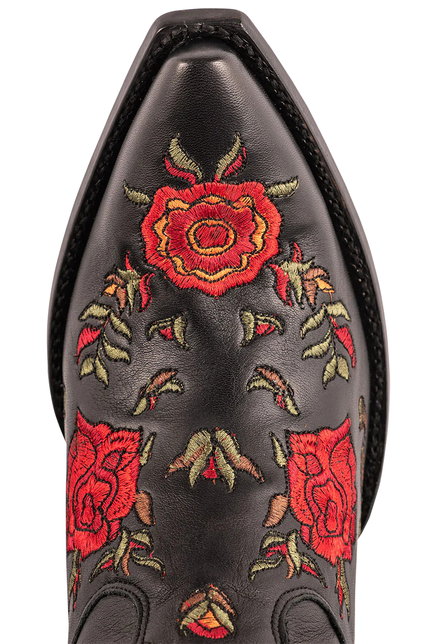 Old Gringo Women's Eden's Garden Cowboy Boots - Black Leather Western Boots for Women | Comfortable & Stylish Cowgirl Boots for Country Dancing, Rodeo & Everyday Wear