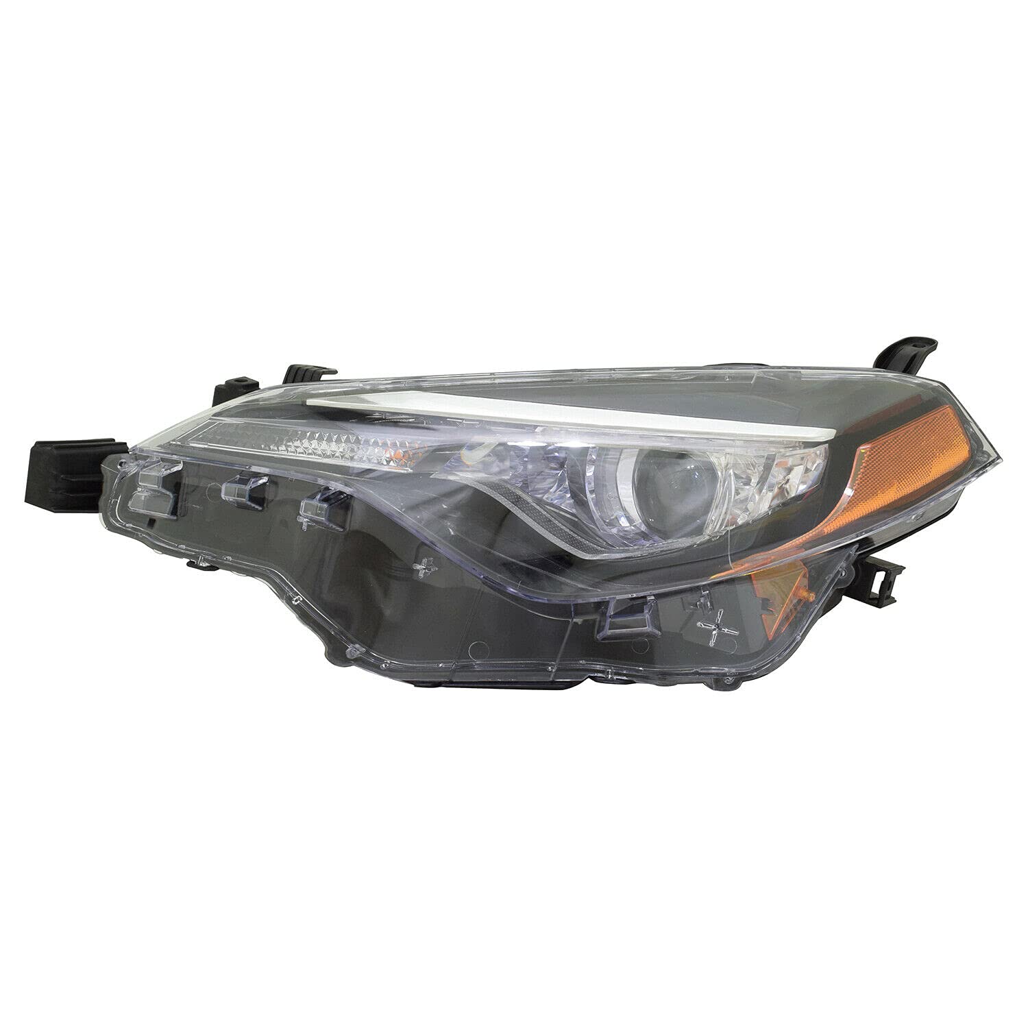 Replacement Headlight Assembly Left Side for 2017-2019 Toyota Corolla - OEM Fit, Easy Installation - Perfect for Night Driving & Road Safety