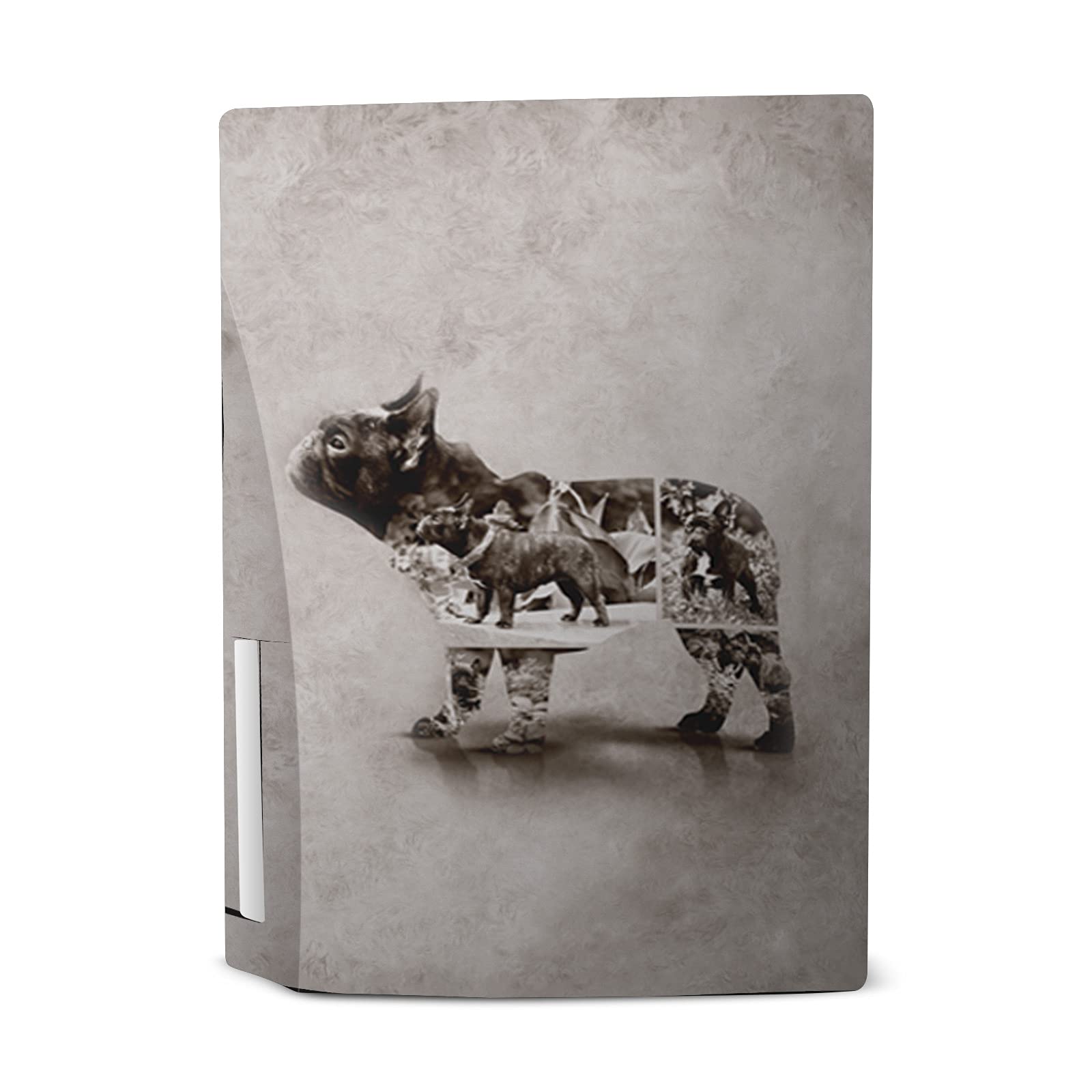 Vintage French Bulldog Skin for PS5 Disc Edition - Gaming Decal for Playstation 5 Console