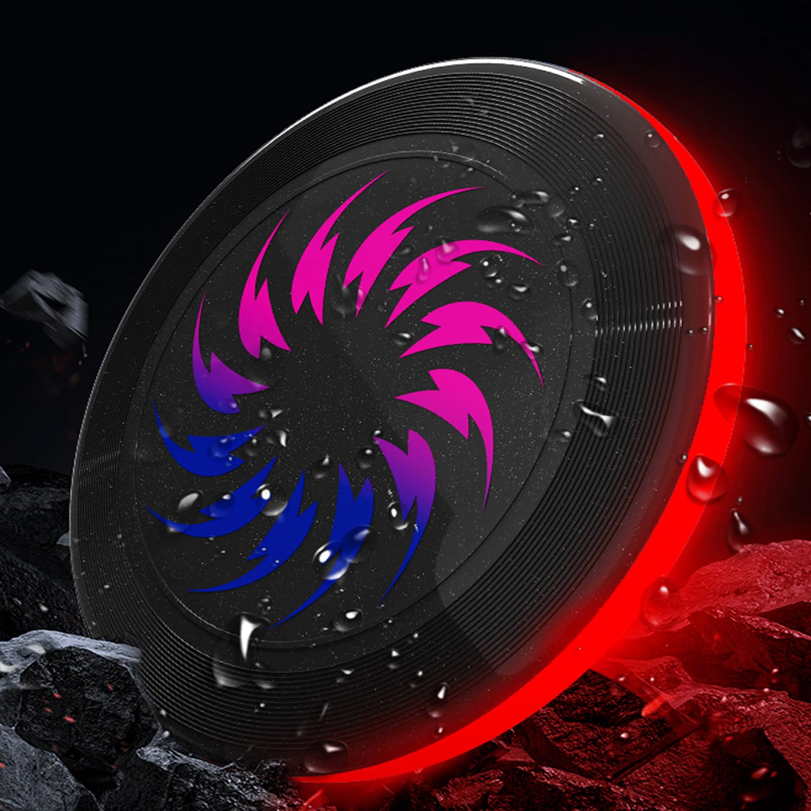 SEMTION LED RGB Flying Disc Toy - Light Up Glow Disc for Kids, Teens & Adults - Outdoor Play, Night Games, Birthday Gifts & Cool Party Favors - Perfect for Beach, Park, Backyard & Camping Activities