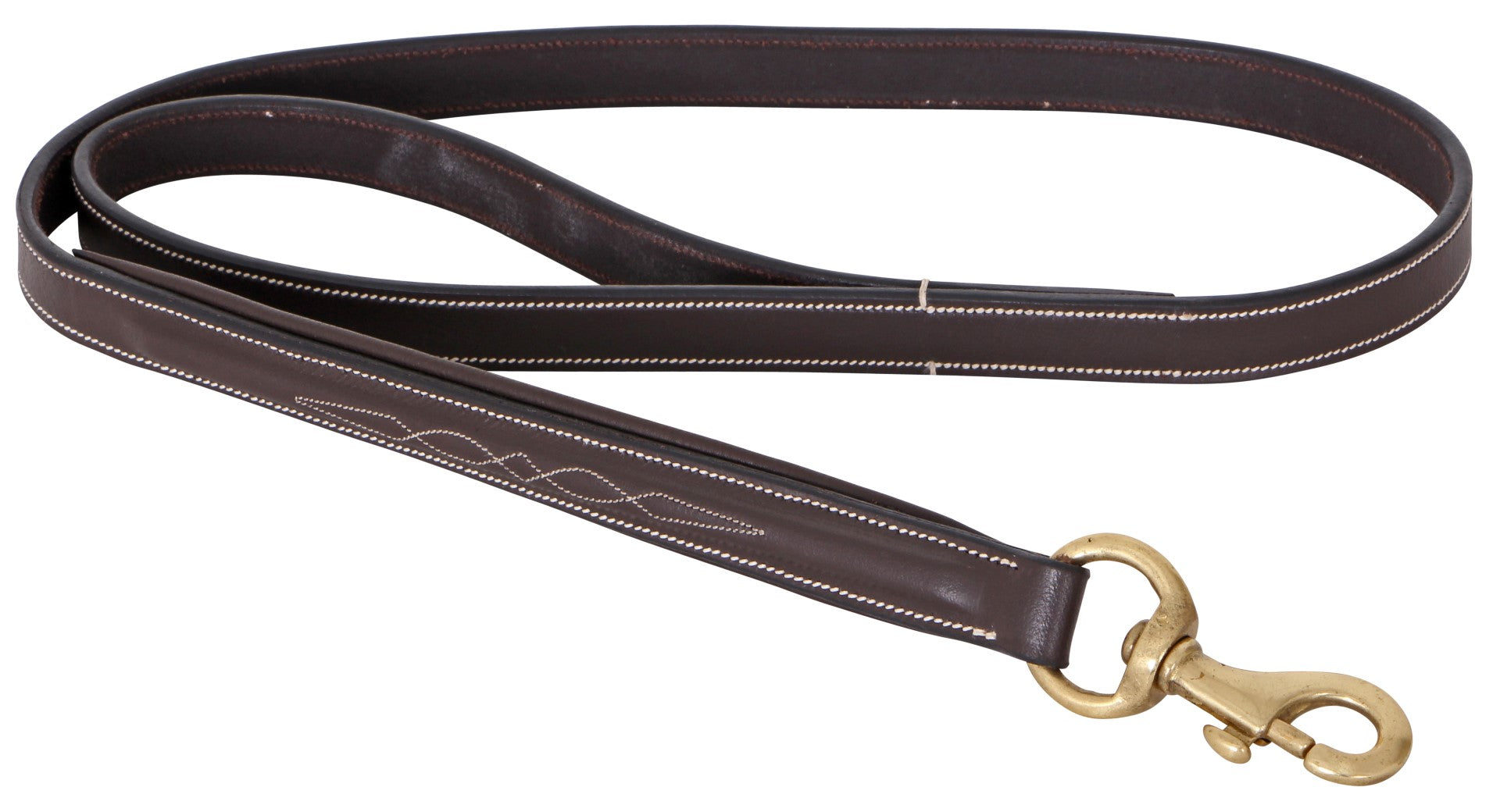 Premium Cavallino Leather Raised Stitch Dog Leash - Durable & Stylish Dog Walking Lead for Small Medium Large Dogs - Perfect for Daily Walks, Training & Outdoor Adventures