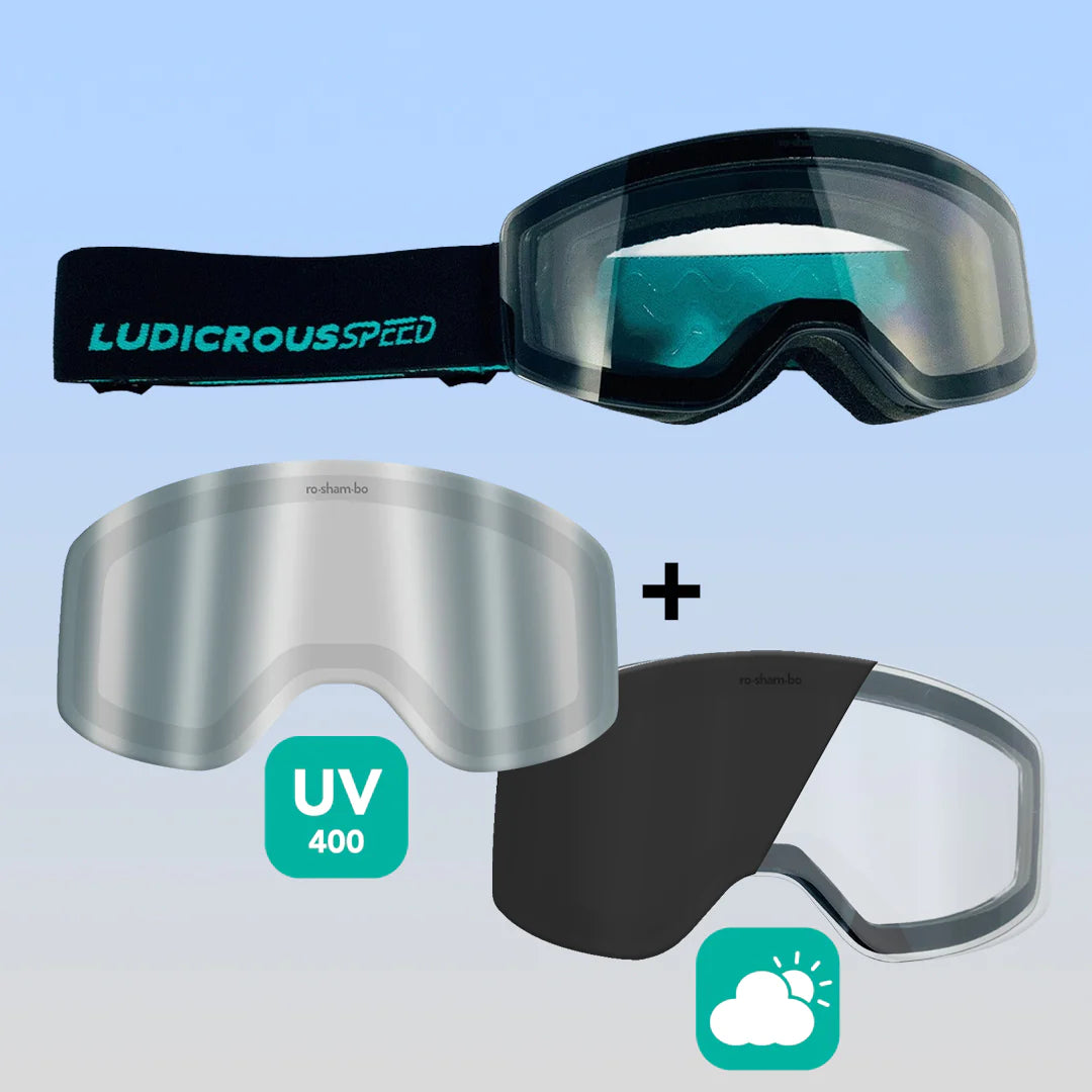RoShamBo Youth Snow Goggles - Kids Anti-Fog UV Protection Ski Goggles for Boys & Girls - Perfect for Snowboarding, Skiing & Winter Sports