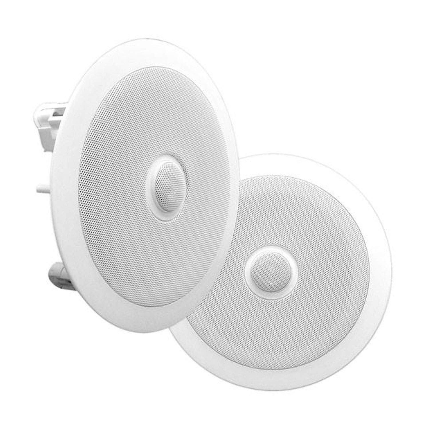 Pyle PDIC60 6.5 Inch 250 Watt 2-Way In-Wall/Ceiling Home Speaker System (4 Pair) - Perfect for Home Theater, Surround Sound & Multi-Room Audio Installation