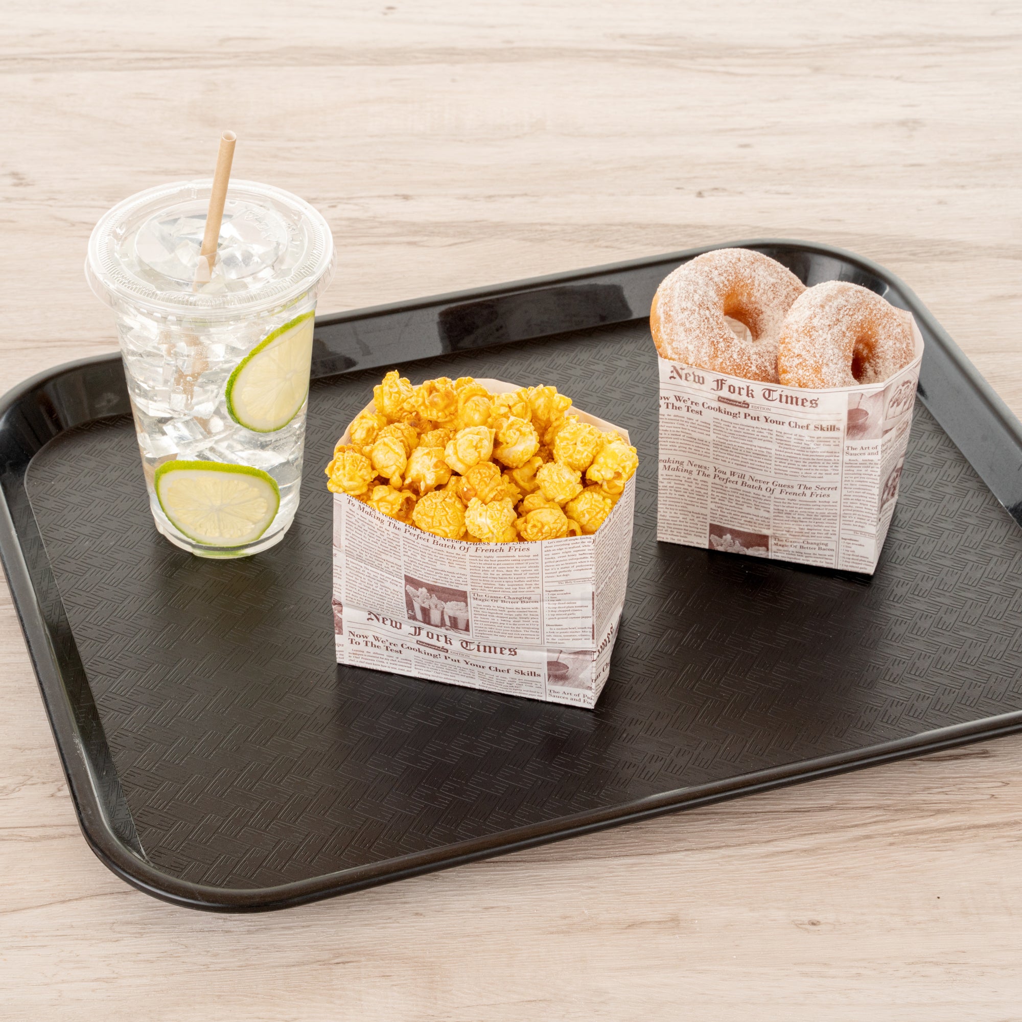Eco-Friendly Sepia Newsprint Paper Snack Bags 4.25