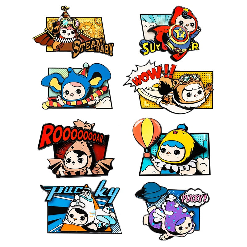 POP MART Pucky Flying Babies Series Enamel Pin Badge Blind Box - Cute Collectible Lapel Pins for Backpacks, Hats & Gifts | Kawaii Accessories for Fans & Fashion