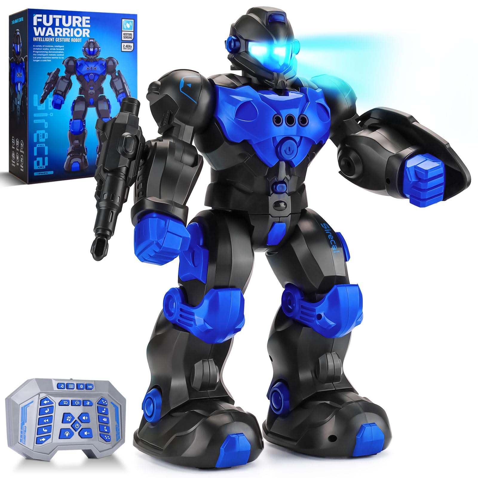 Smart Programmable Robot Toy for Kids Ages 3-12 - Remote Control & Gesture Sensing Rechargeable Dancing Robot - STEM Learning Toy for Boys & Girls | Birthday Gift, Classroom Activity, Interactive Playtime