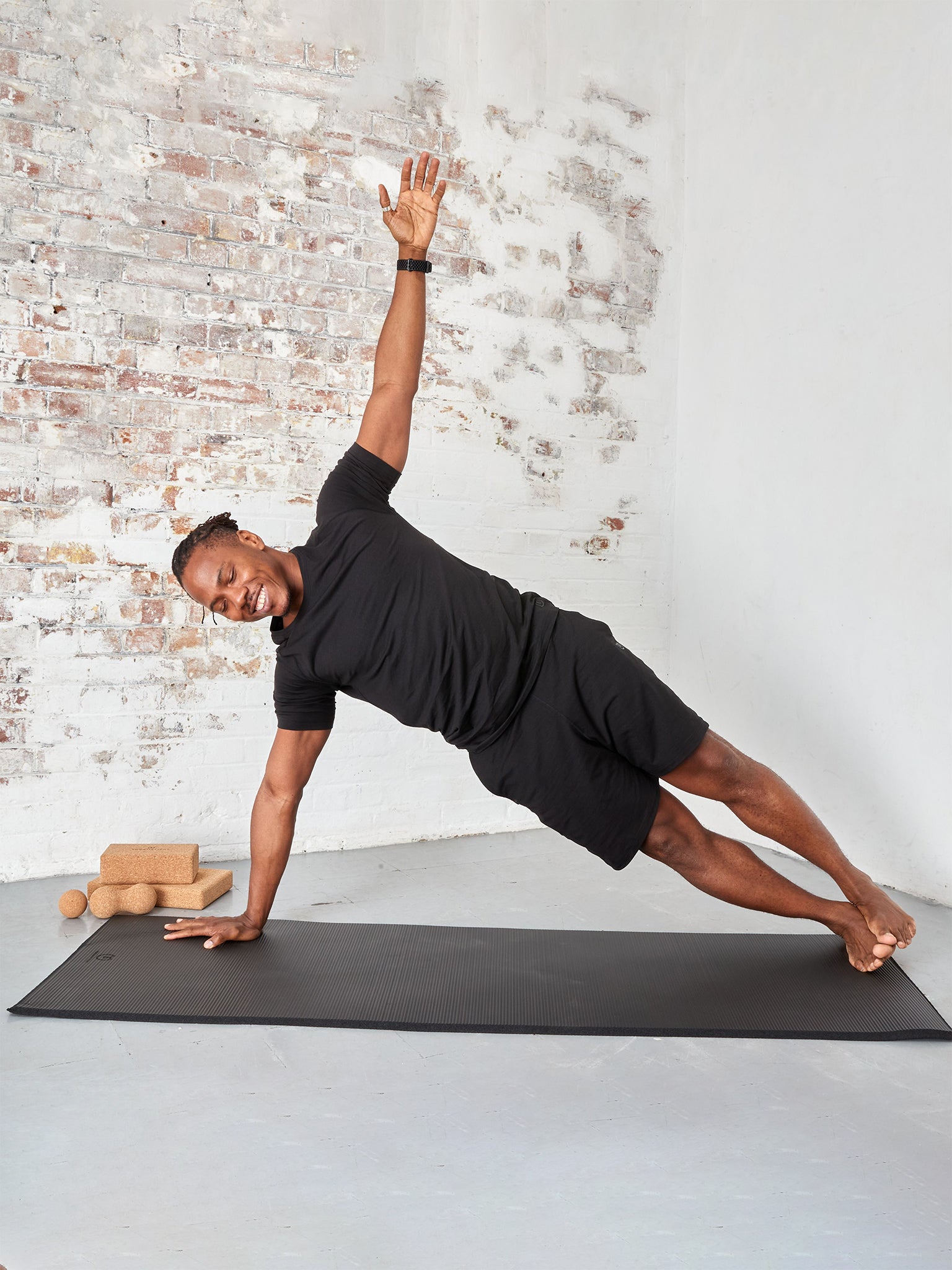 Yogamatters Ultra Lightweight Non-Slip Yoga Mat - Black | Perfect for Home Workouts, Travel & Studio Practice