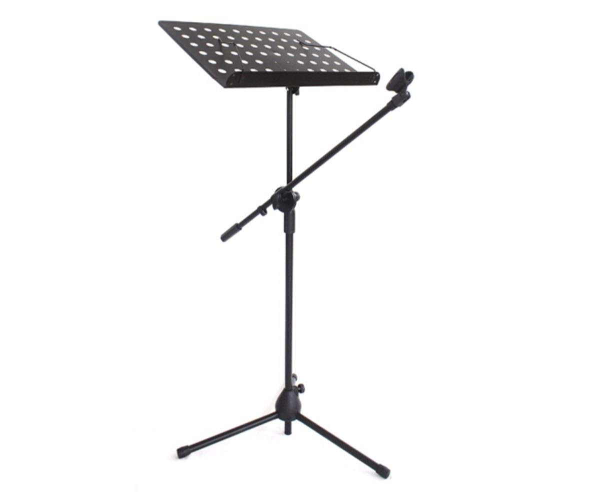 Portable Adjustable Music Stand with Microphone Holder - 28