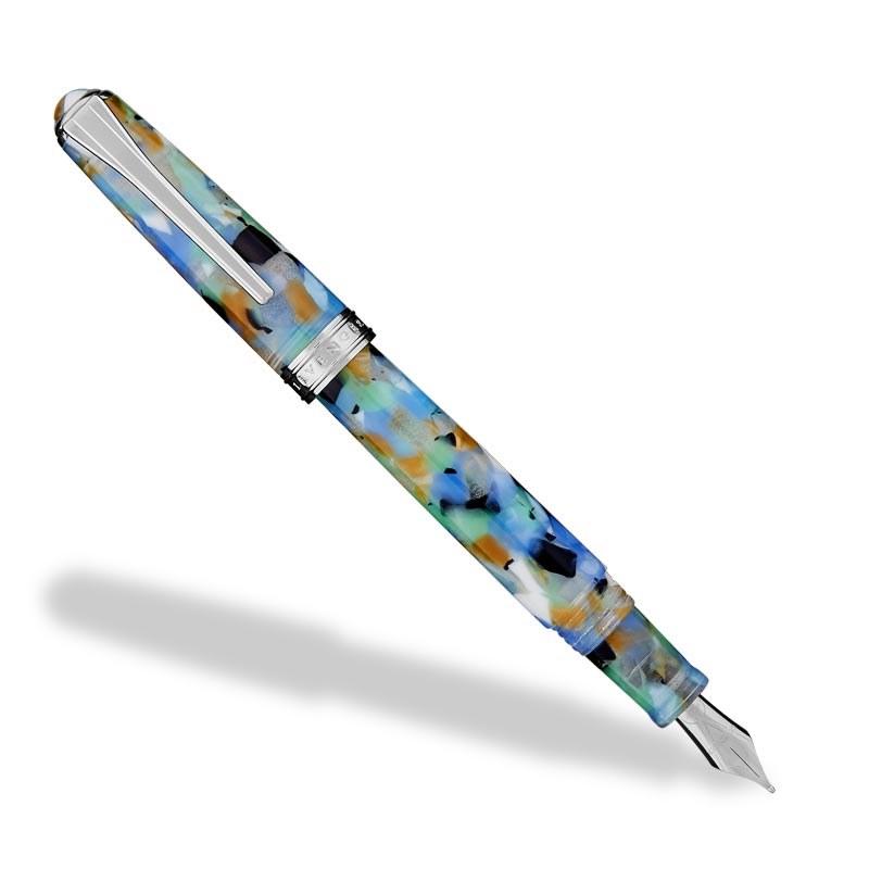 True Writer Sea Glass Fountain Pen Kit - Premium Handcrafted Writing Instrument for Calligraphy & Lettering - Perfect Gift for Writers, Students & Professionals - Ideal for Journaling, Note-Taking & Signature Writing
