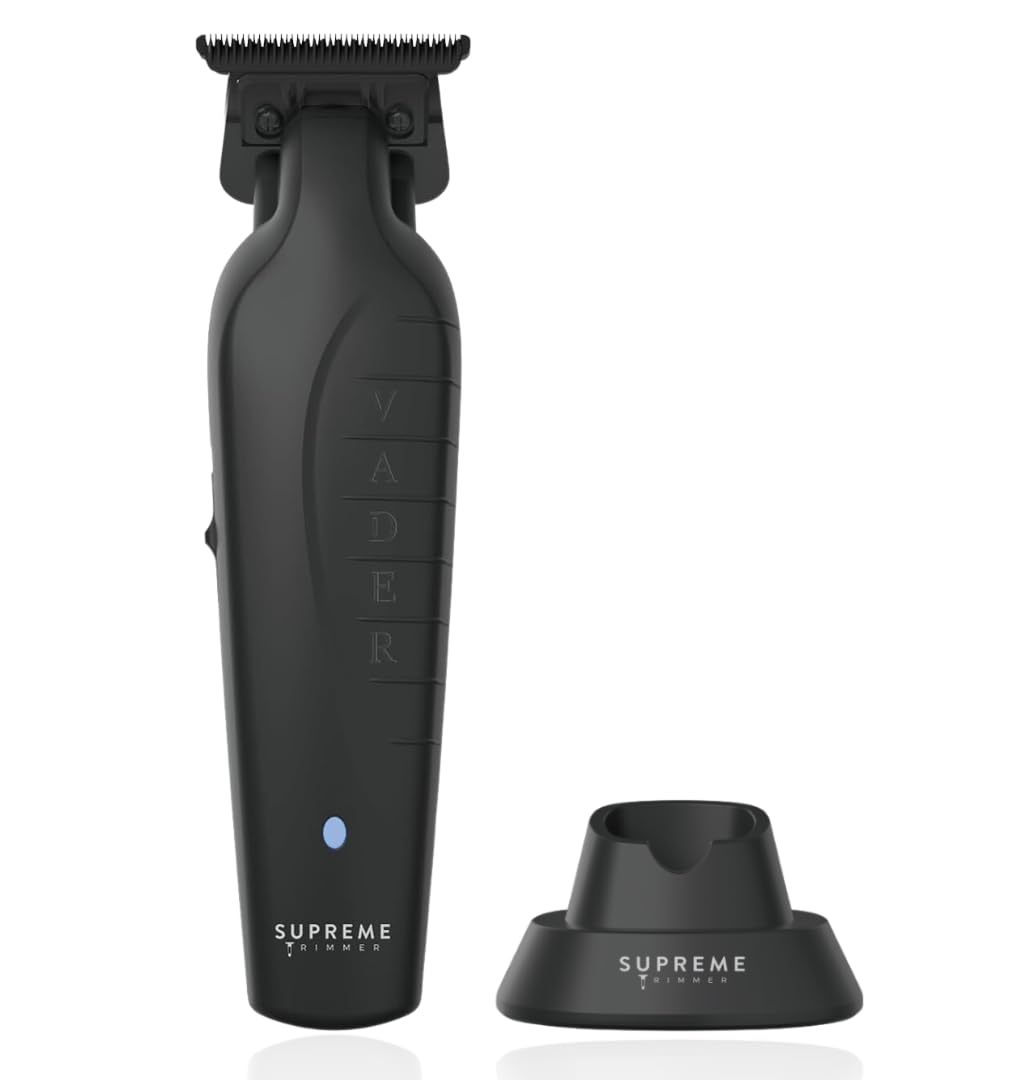 Supreme Trimmer Vader ST3778 - Professional Cordless Hair Clippers for Men | DLC T-Blade Beard & Hair Trimmer with 210 Min Runtime | Perfect for Home Barbering, Beard Grooming & Personal Styling (Black)