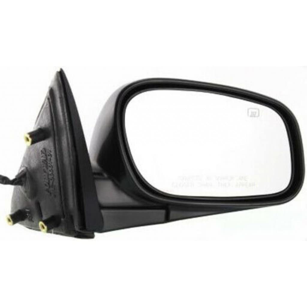 1998-2002 Lincoln Town Car Passenger Side Power Heated Black Folding Door Mirror - Replacement Part FO1321204 XW1Z17682AA | Perfect for Winter Driving & Enhanced Safety