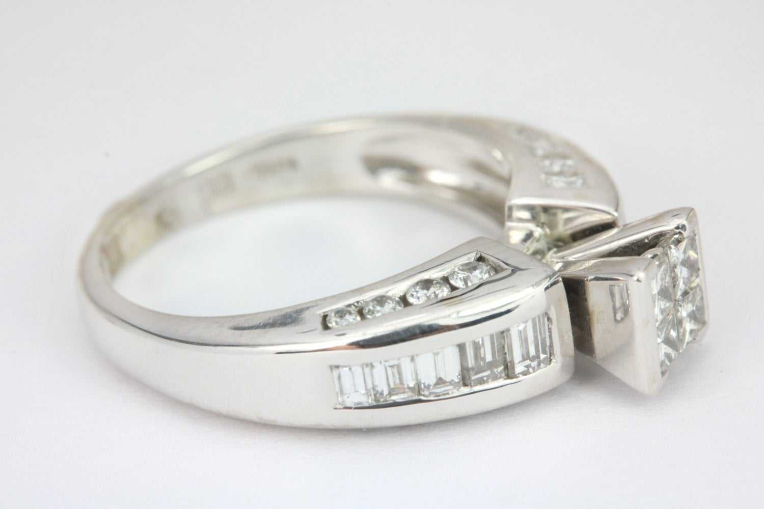 1.55tcw Natural Princess Cut Diamond Engagement Ring in 14K Gold - Perfect for Proposals, Anniversaries & Bridal Jewelry