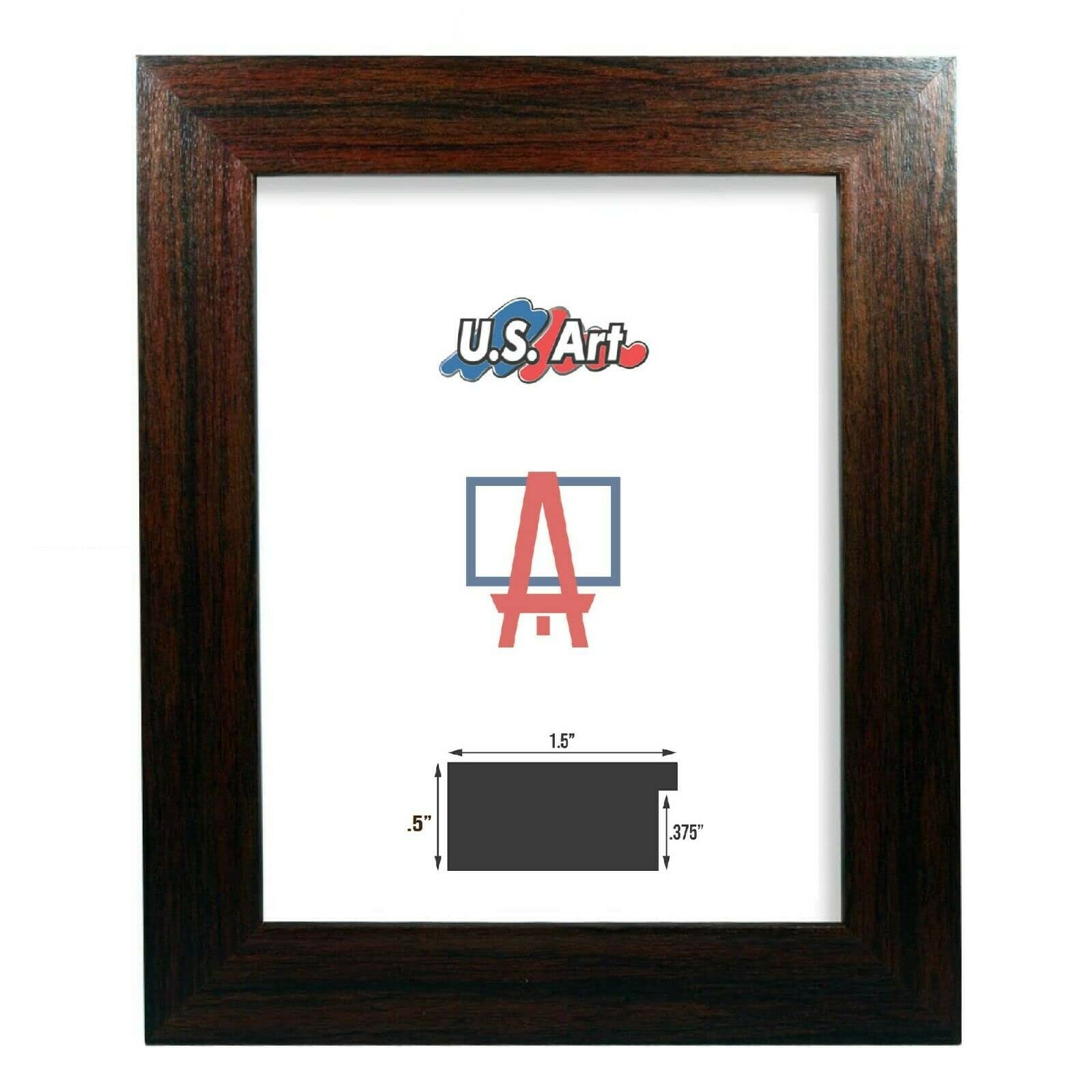 9x12 Cherry Maroon Picture Frame - 1.5 Inch Flat MDF Wood Composite for Photos, Posters & Artwork | Perfect for Home Decor, Office Display & Gift Giving