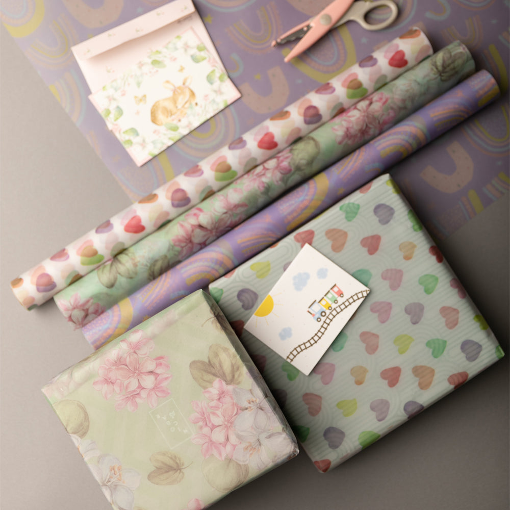 Eco-Friendly Floral Butter Paper - Set of 30 Sheets for Baking, Wrapping & Gift Packaging | Perfect for Cookies, Cupcakes & Party Favors