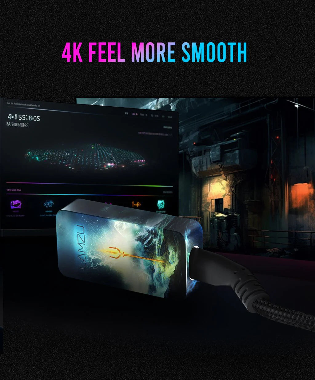 Lamzu 4K Hz Wireless Receiver Dongle for Gaming Mouse - Ultra-Low Latency USB Adapter for PC & Laptop Gamers (Perfect for FPS, MOBA & Esports)