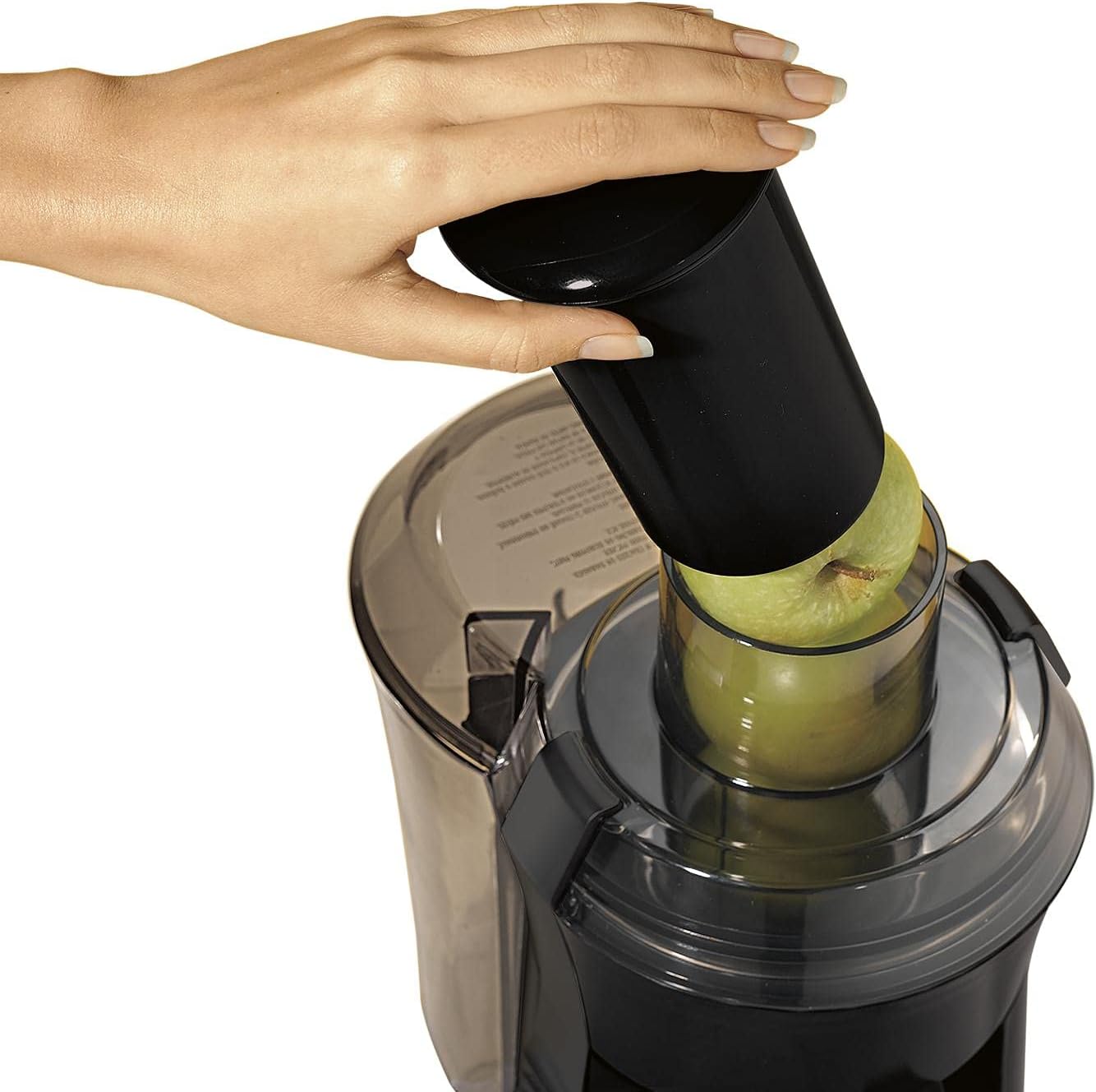 Hamilton Beach 67601 Big Mouth Juice Extractor - Powerful 800W Motor, Easy Cleanup, BPA-Free, Black - Perfect for Fresh Juices, Smoothies & Healthy Drinks at Home