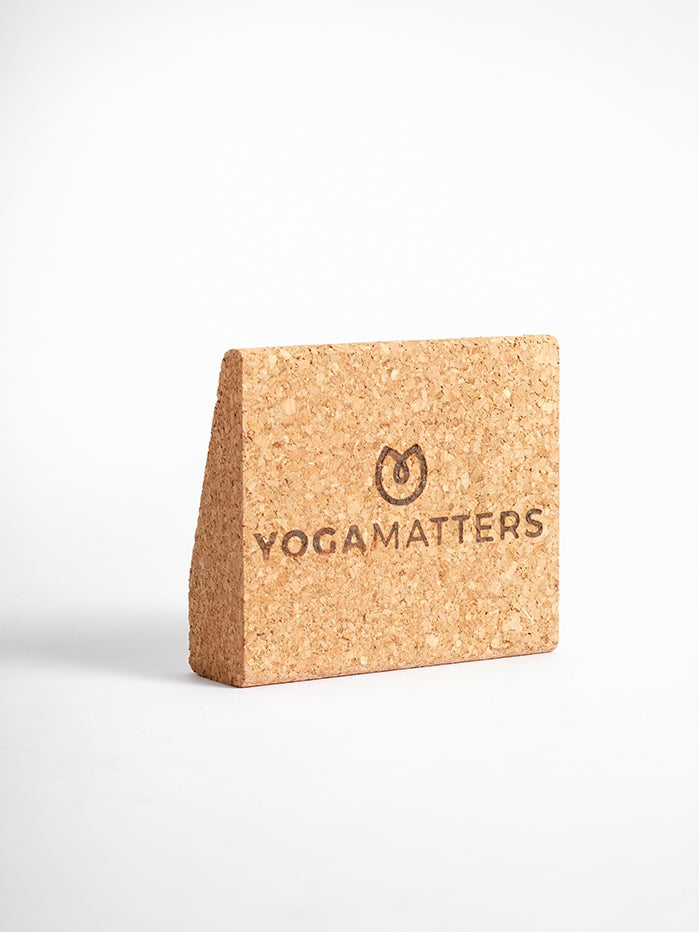 Yogamatters Pocket Size Cork Wedge - Pack of 2 for Yoga, Meditation & Home Workouts | Portable Yoga Block for Travel & Studio Practice